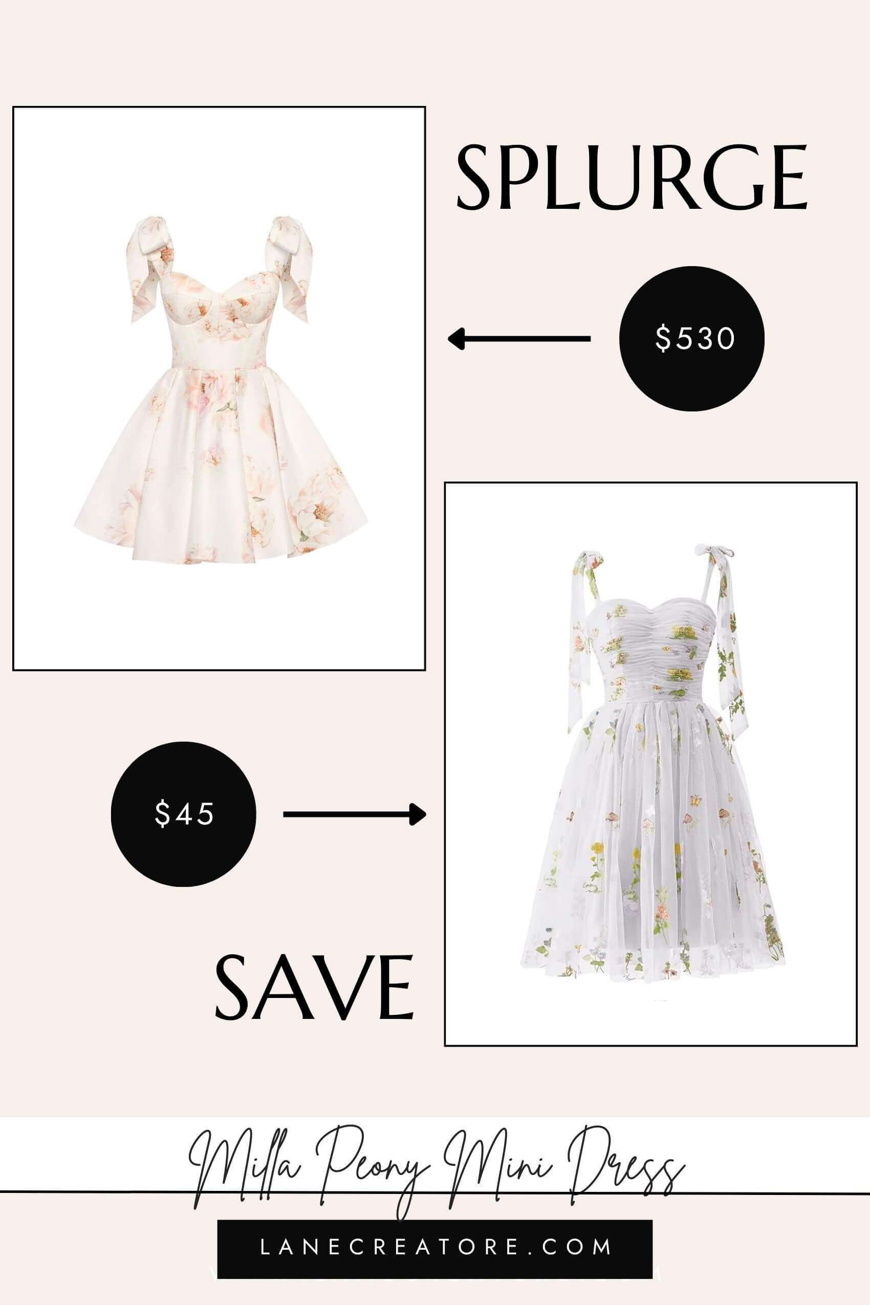 milla mini dress dupe amazon