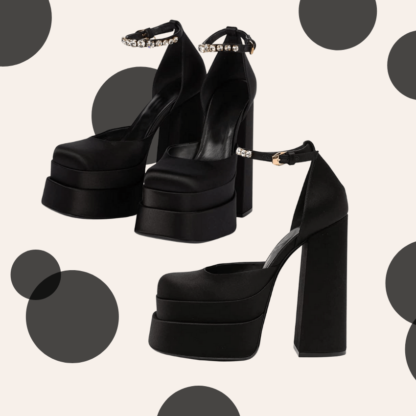 versace platform heels dupe