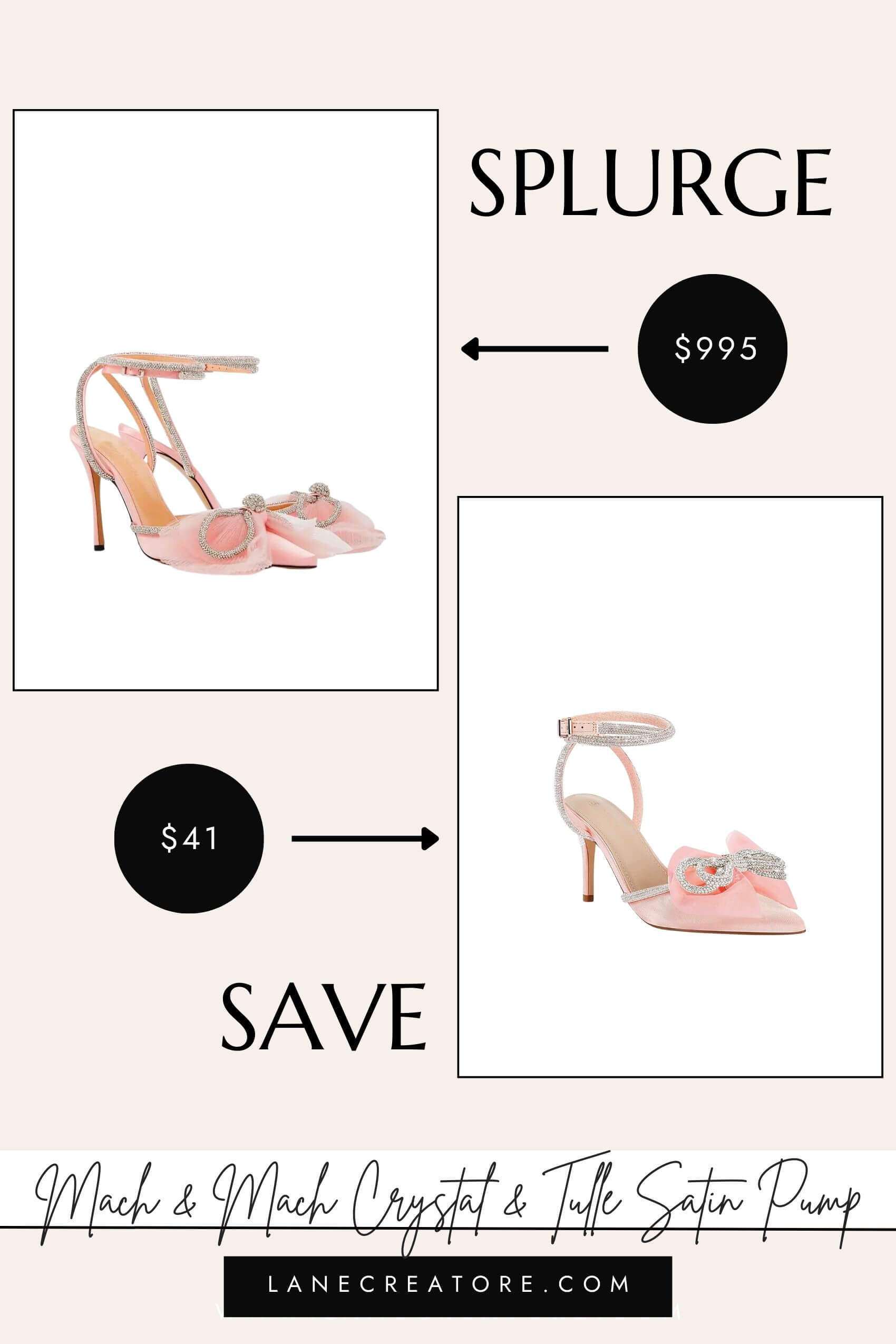 mach and mach pink heels dupe
