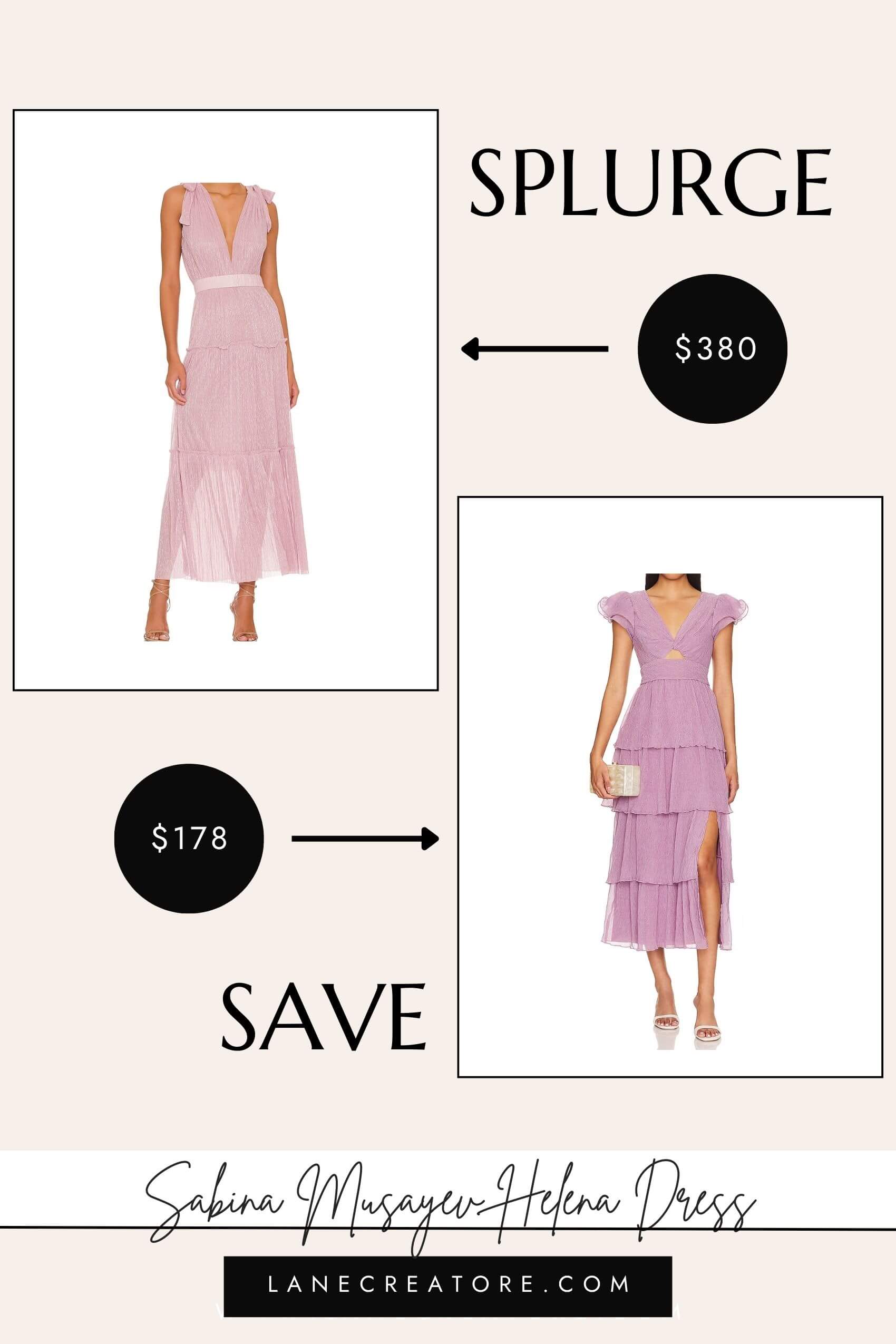 sabina musayev helena dress dupe