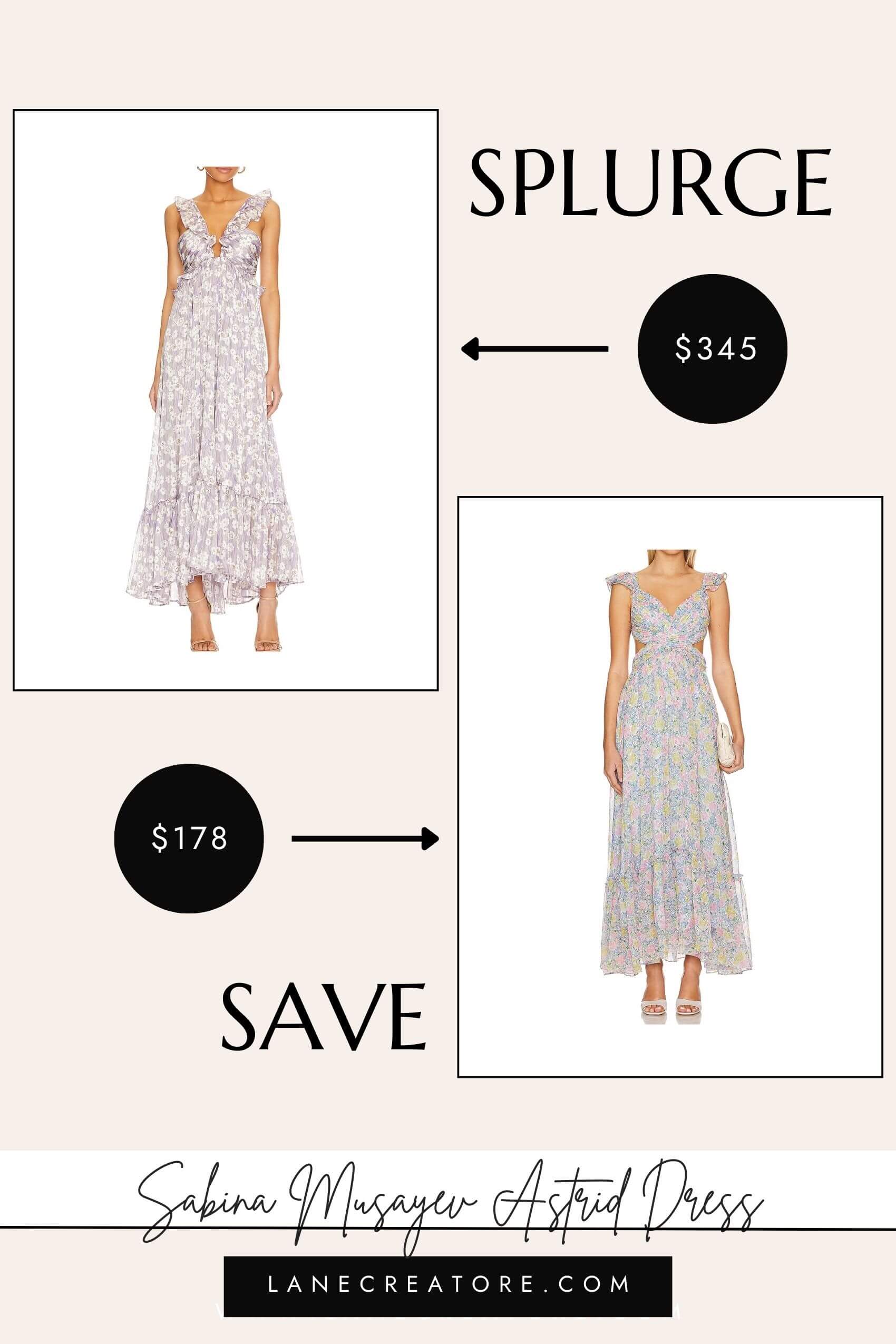 sabina musayev floral dress dupe