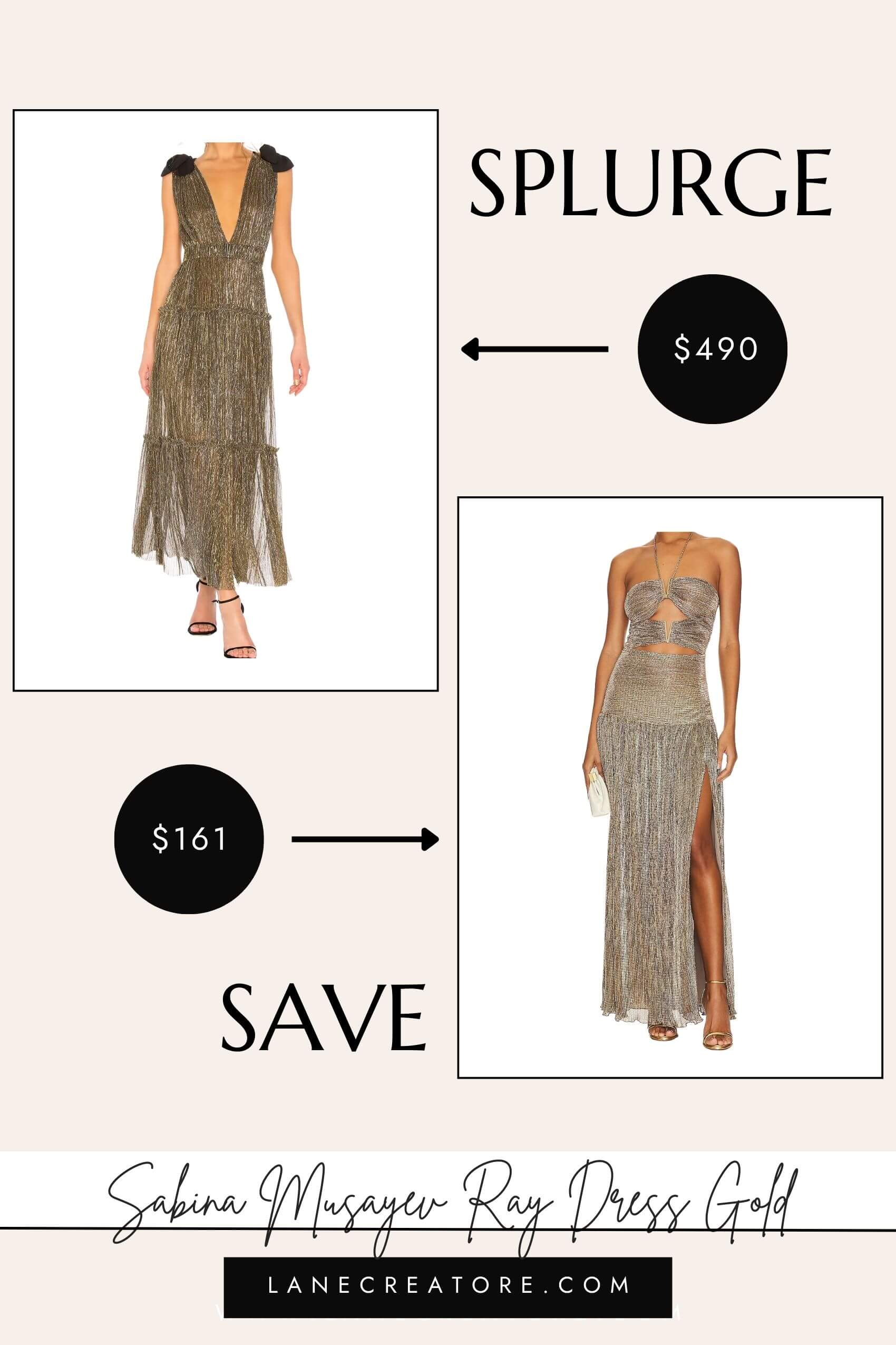 sabina musayev ray dress dupe