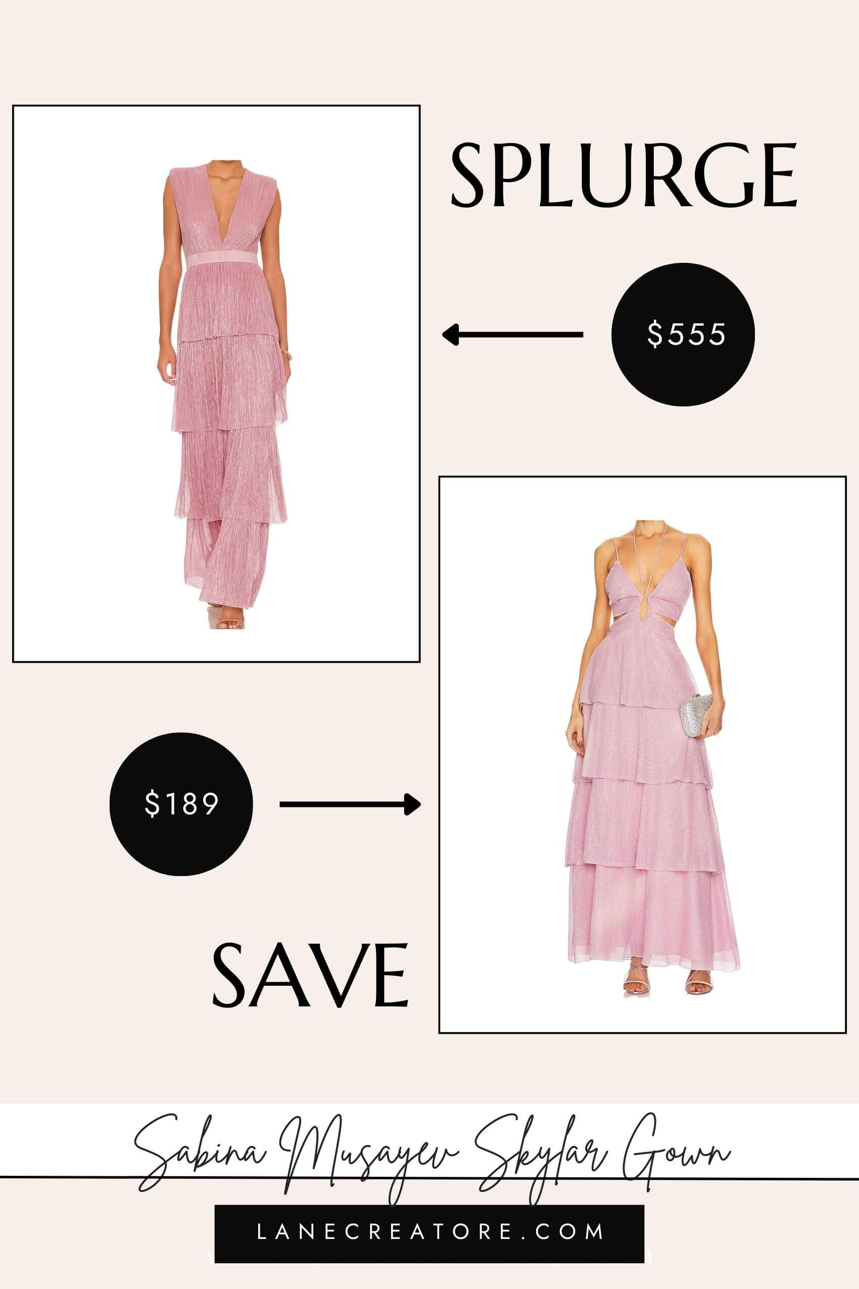 sabina musayev skylar gown dupe