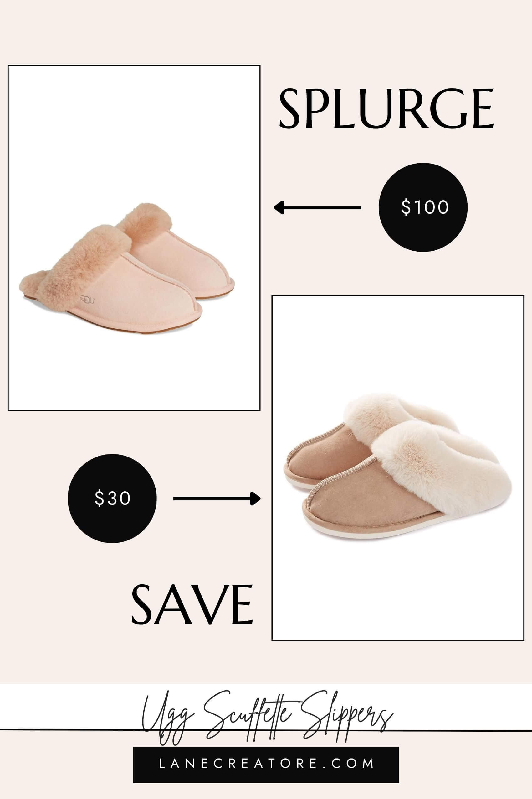 ugg scuffette slippers dupe