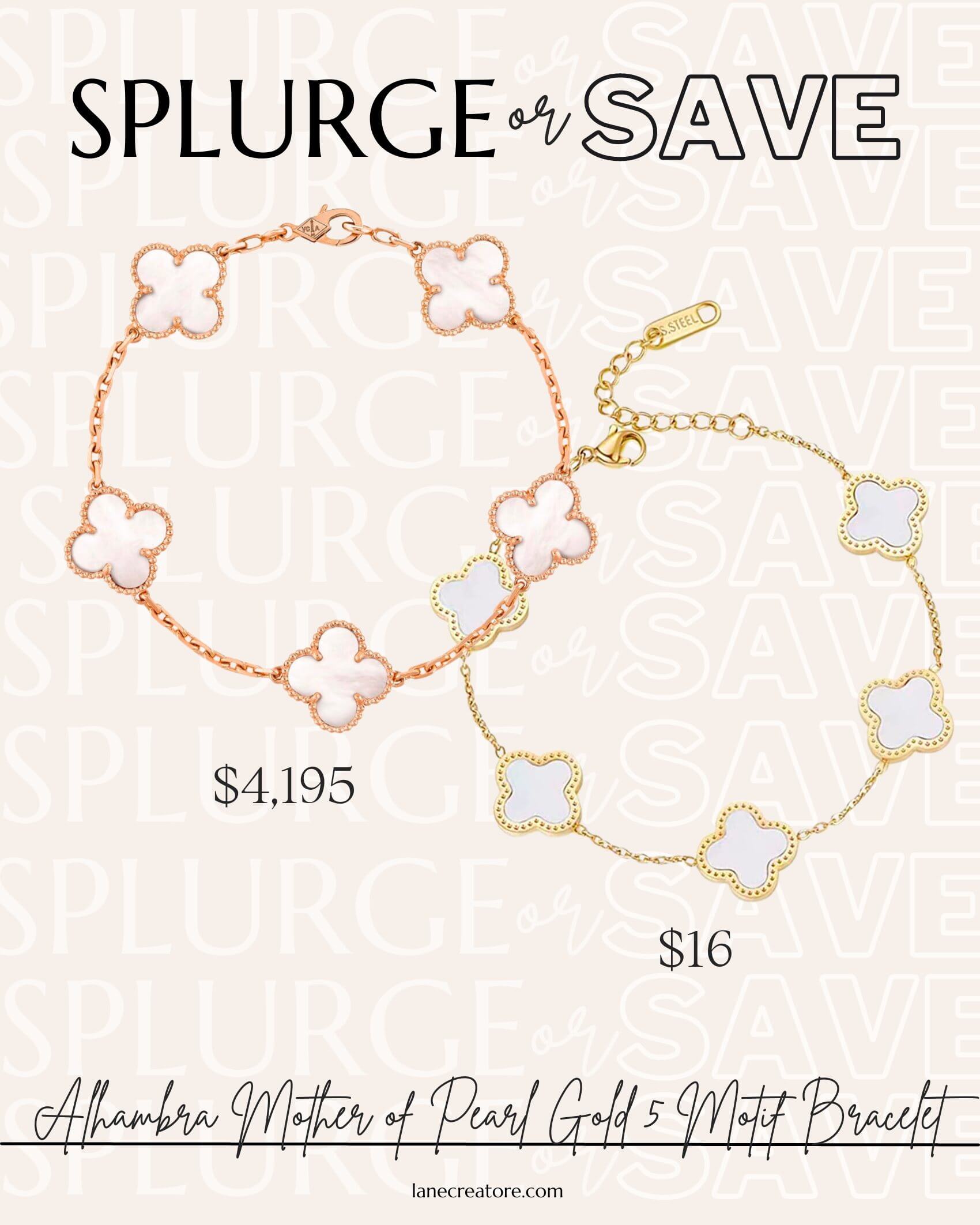 van cleef bracelet dupe