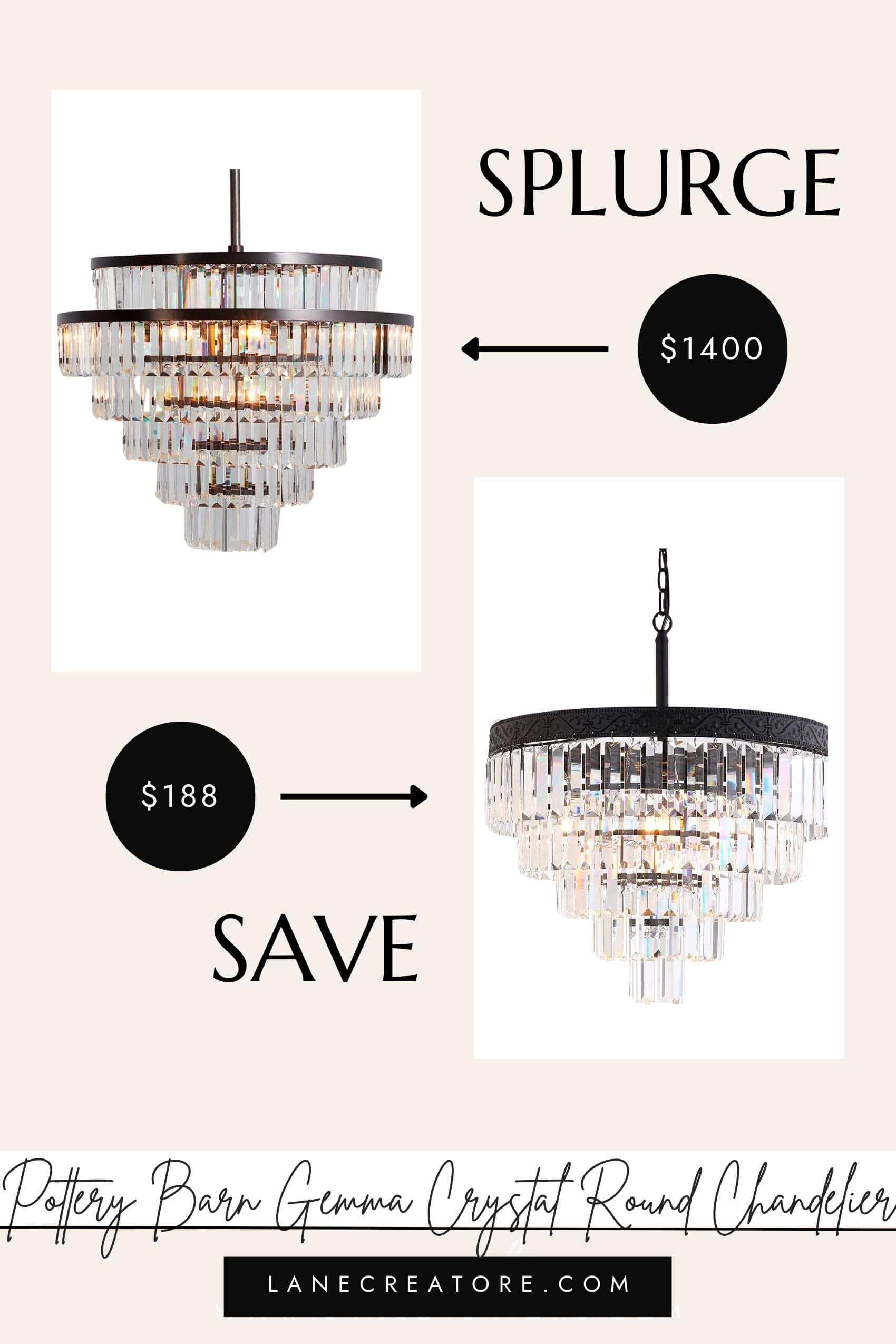 pottery barn chandelier dupes