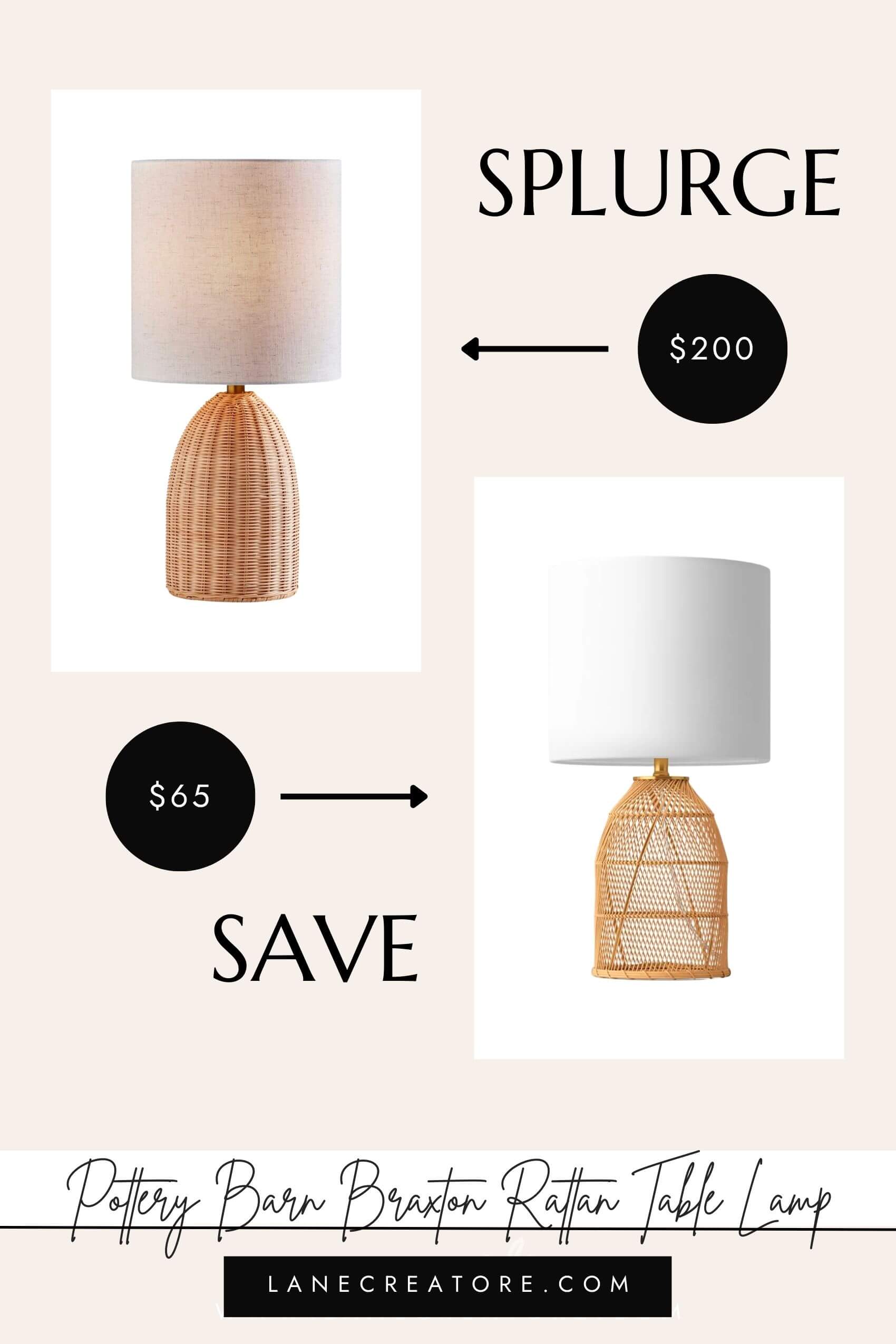 pottery barn lamp dupes