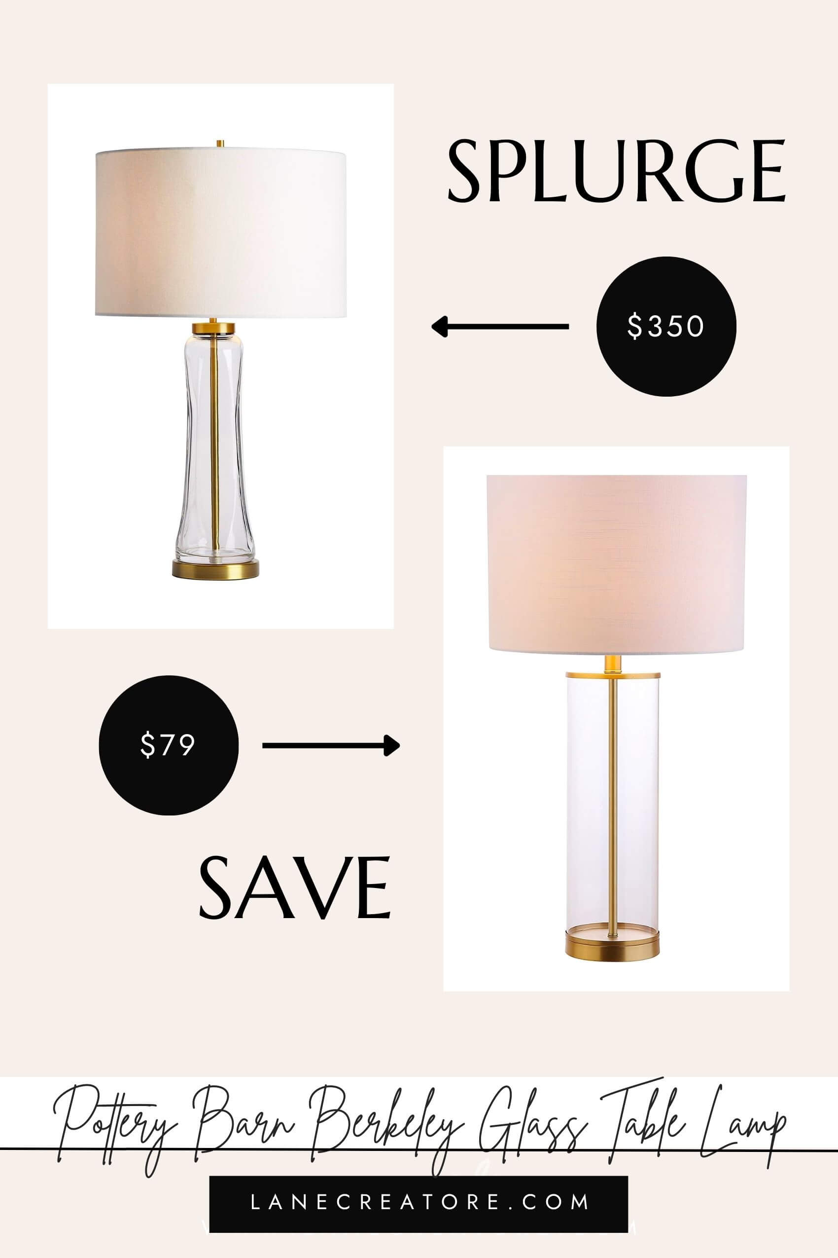 pottery barn lamp dupe
