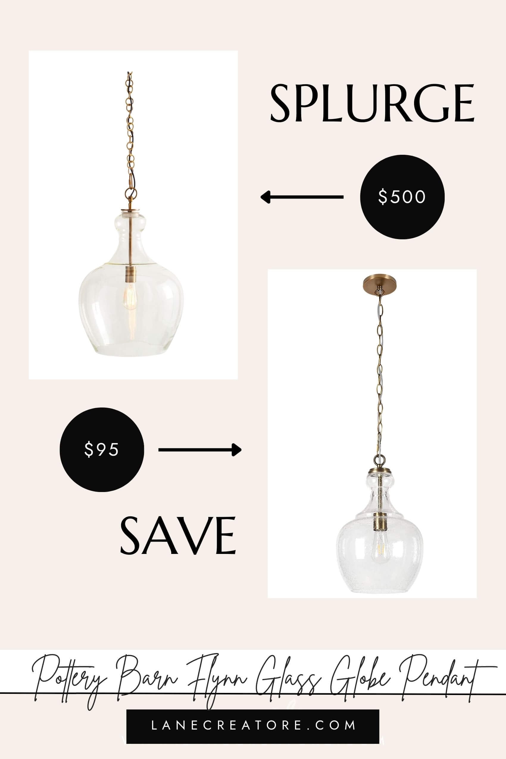 pottery barn flynn pendant dupe