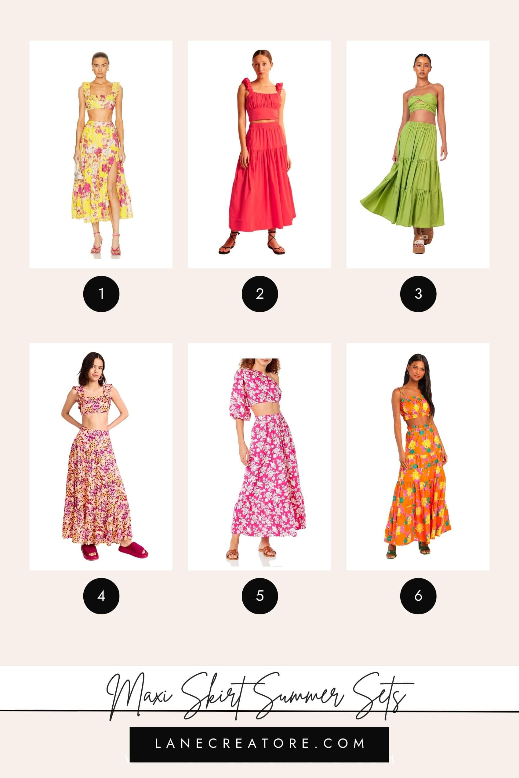 two piece skirt set summer
