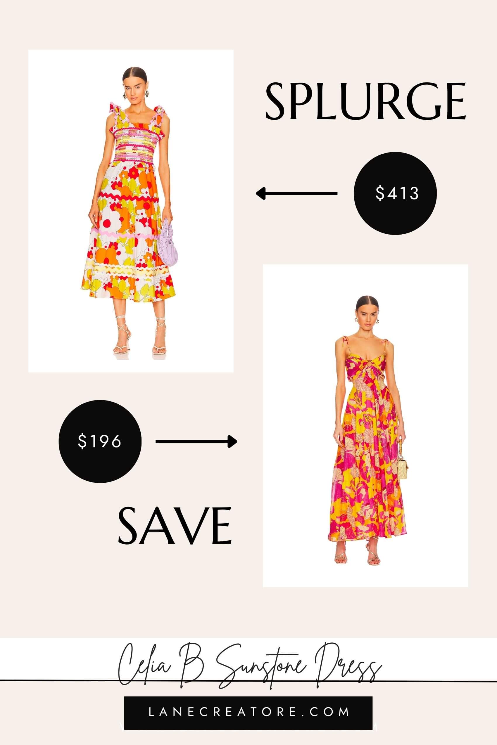 celia b dress dupe