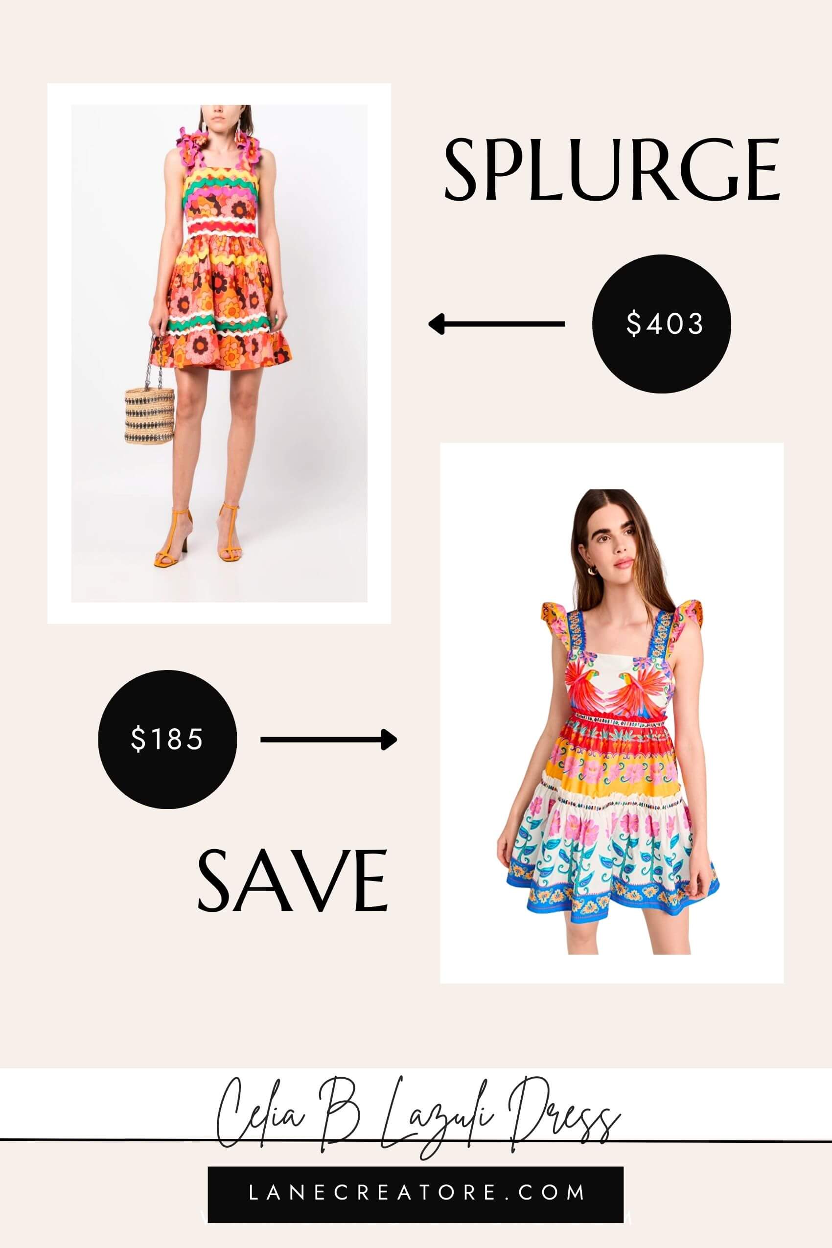 celia b dress dupe