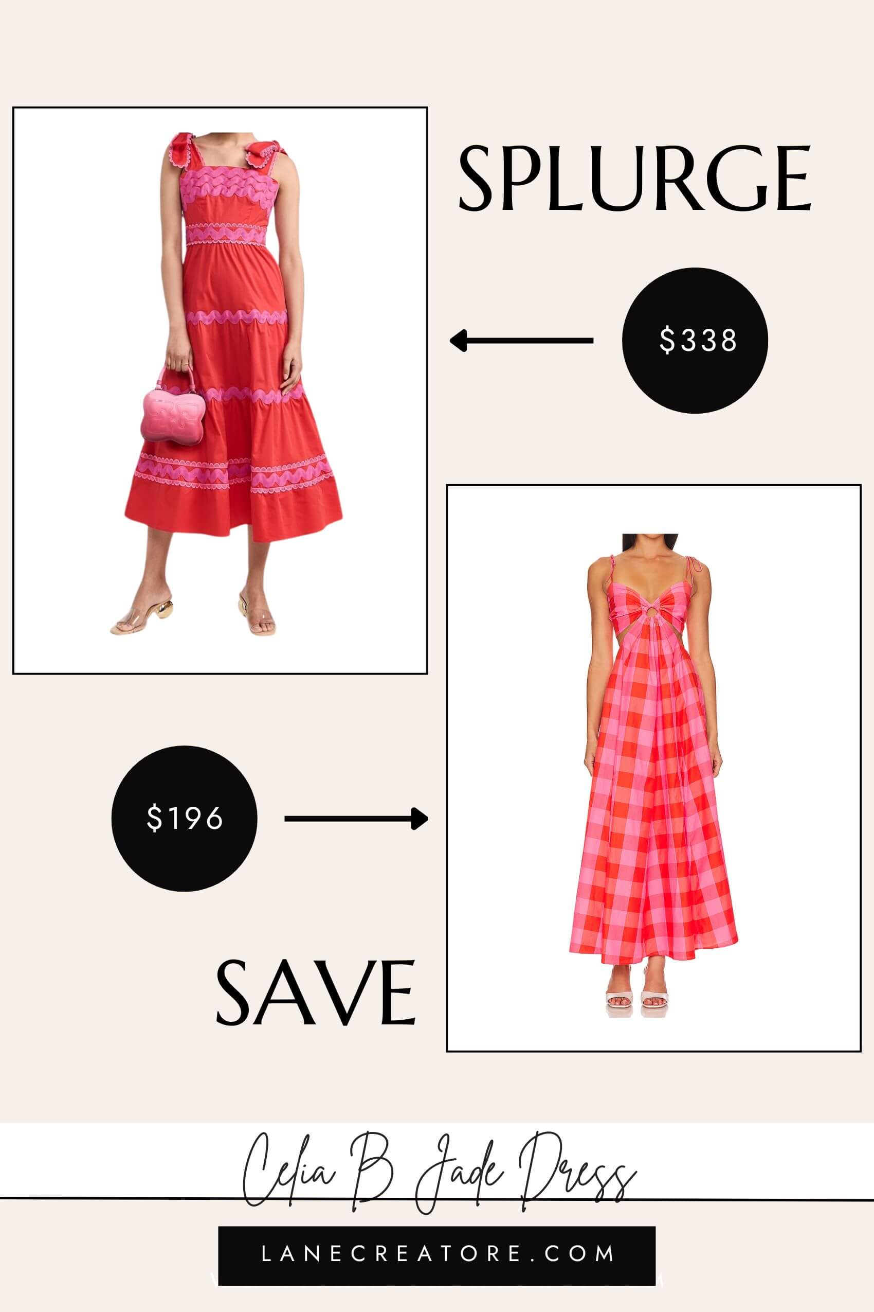 celia b jade dress dupe