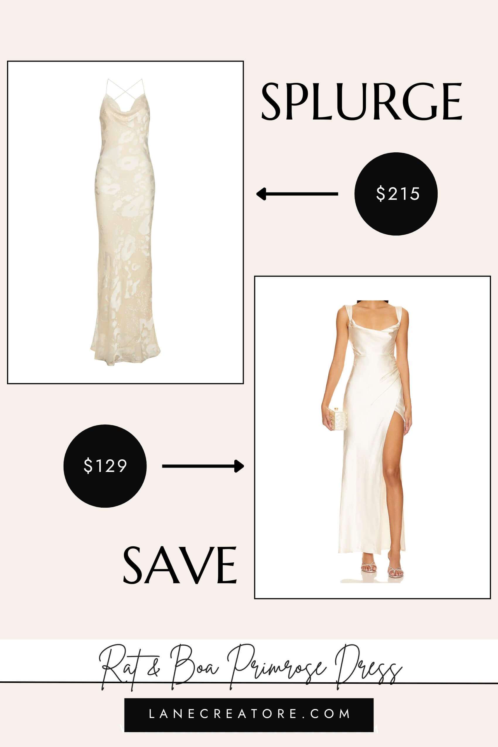rat and boa primrose dress dupe
