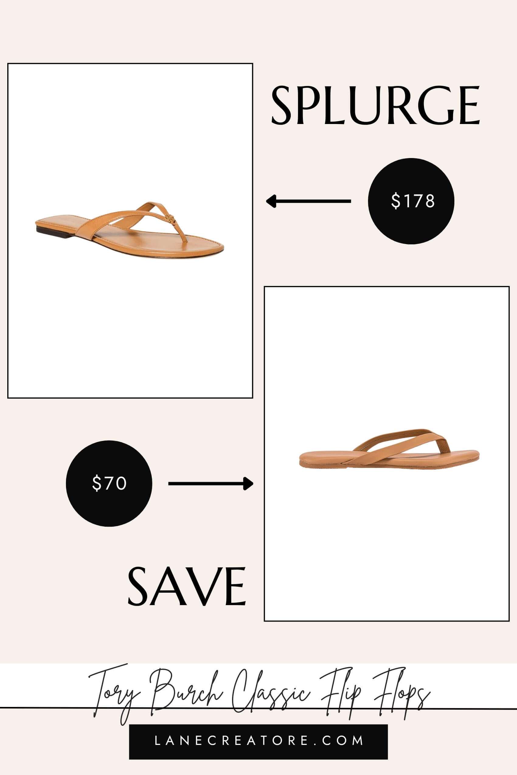 tory burch flip flops dupes
