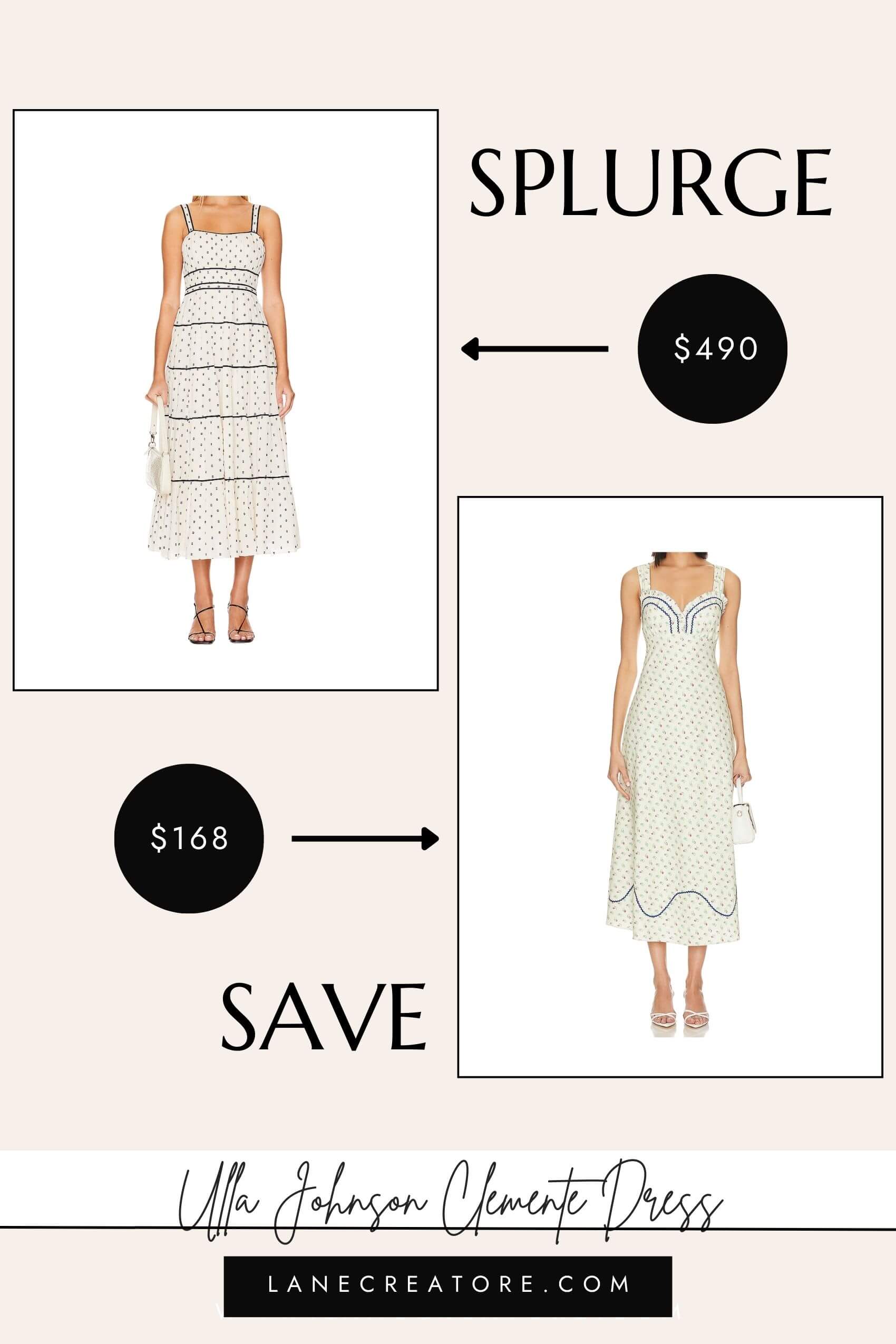 ulla johnson clemente dress dupe