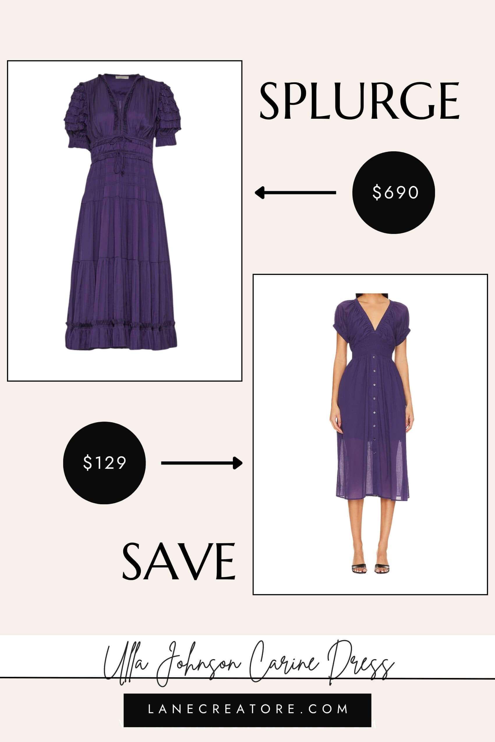 ulla johnson carine dress dupe