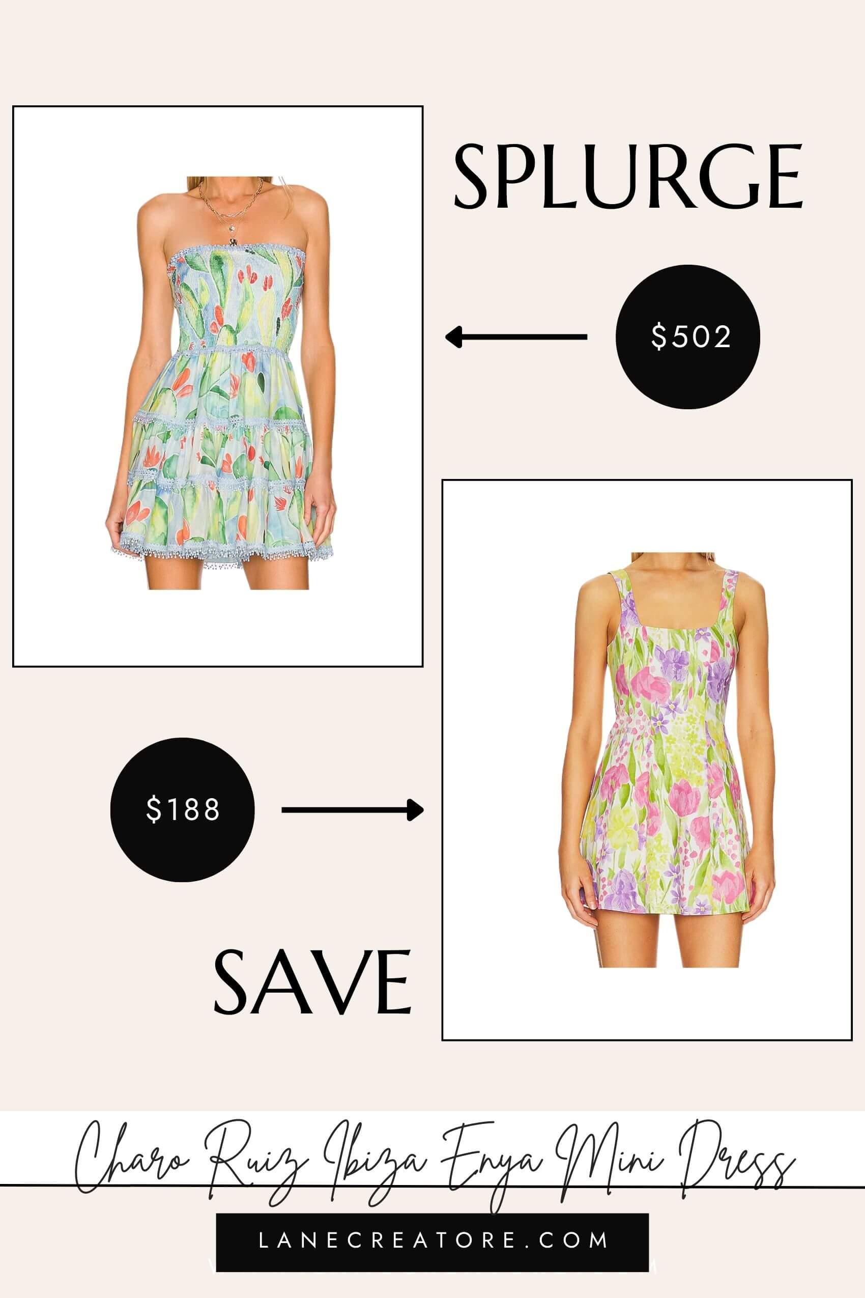charo ruiz mini dress dupe