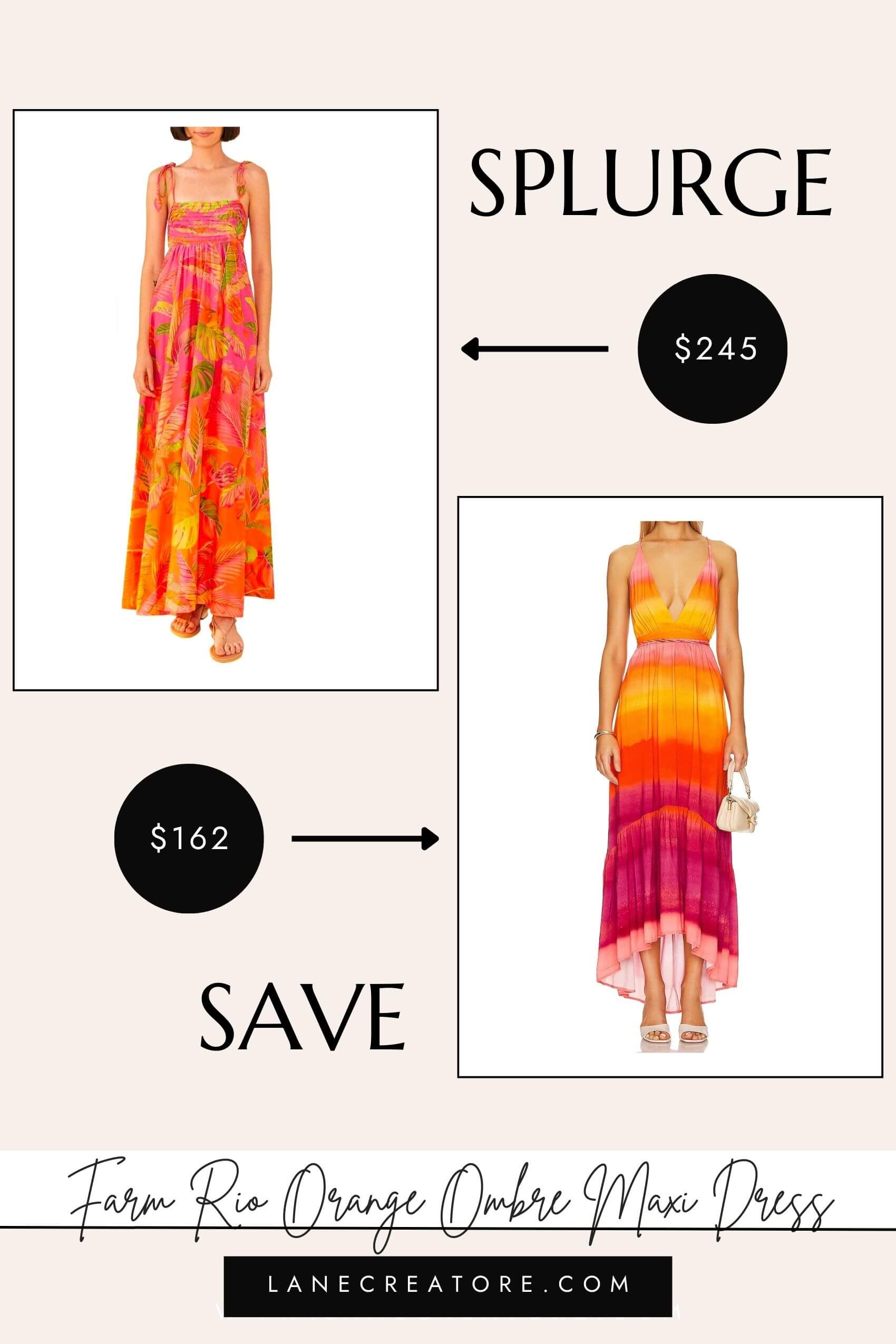 farm rio maxi dress dupe
