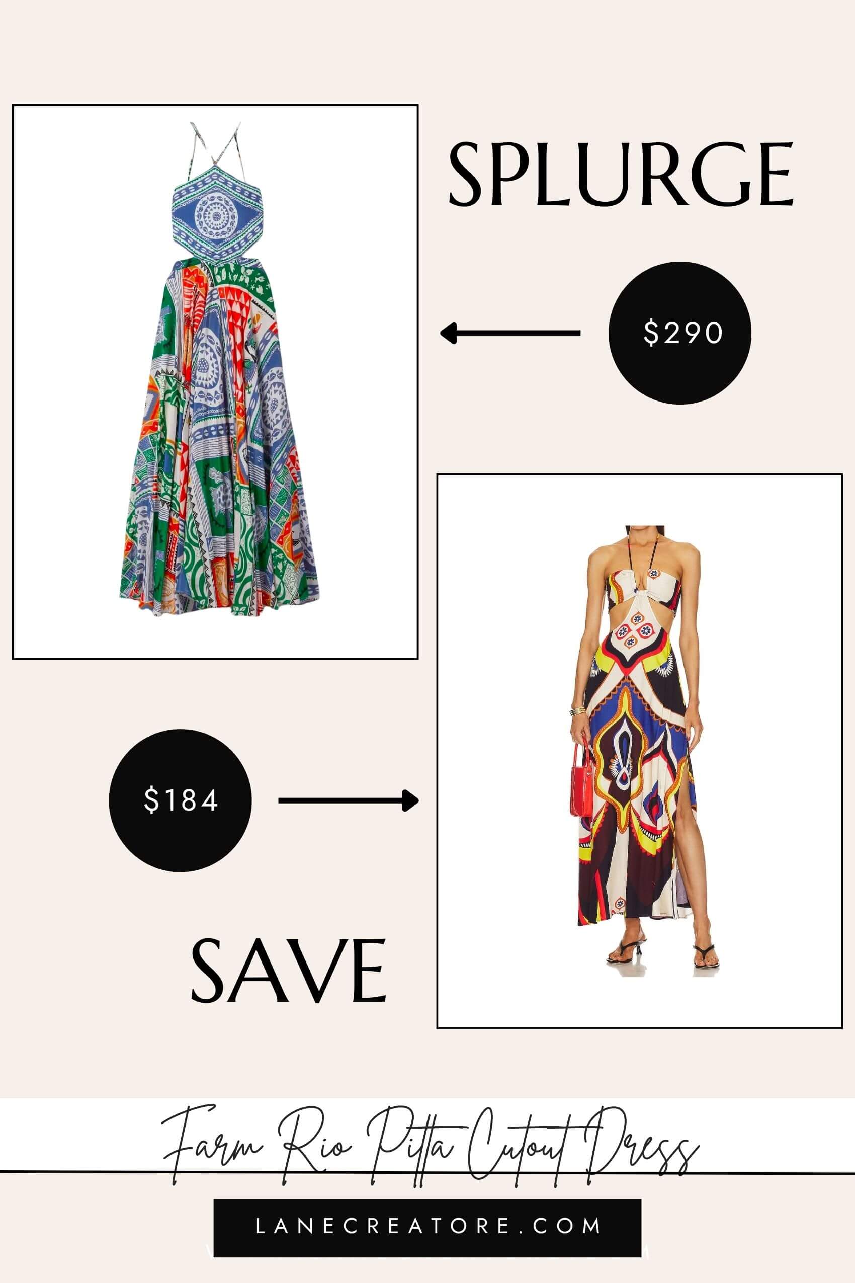 farm rio halter maxi dress dupe