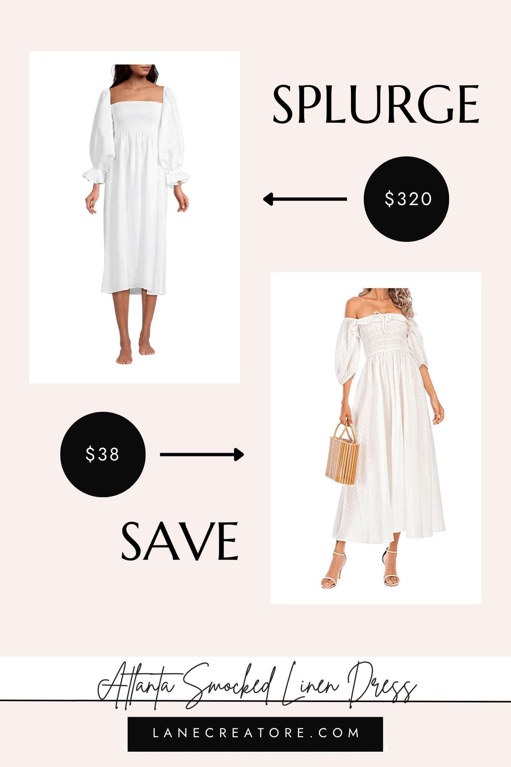 sleeper atlanta dress dupe