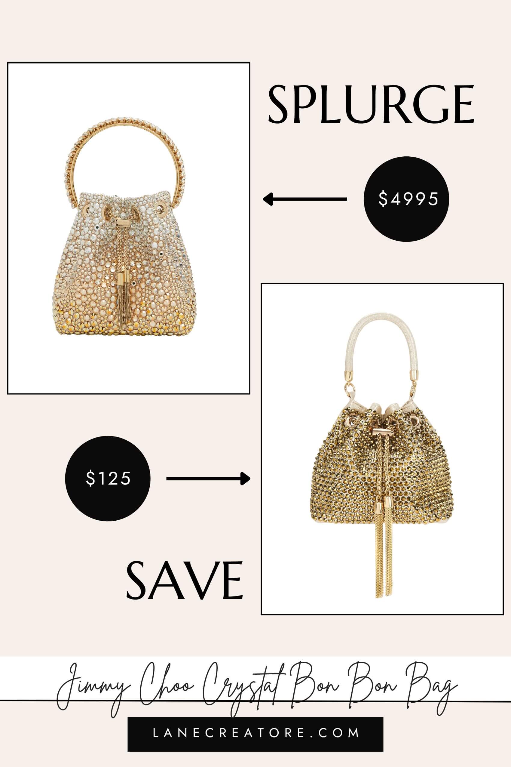 jimmy choo crystal bon bon bag dupe