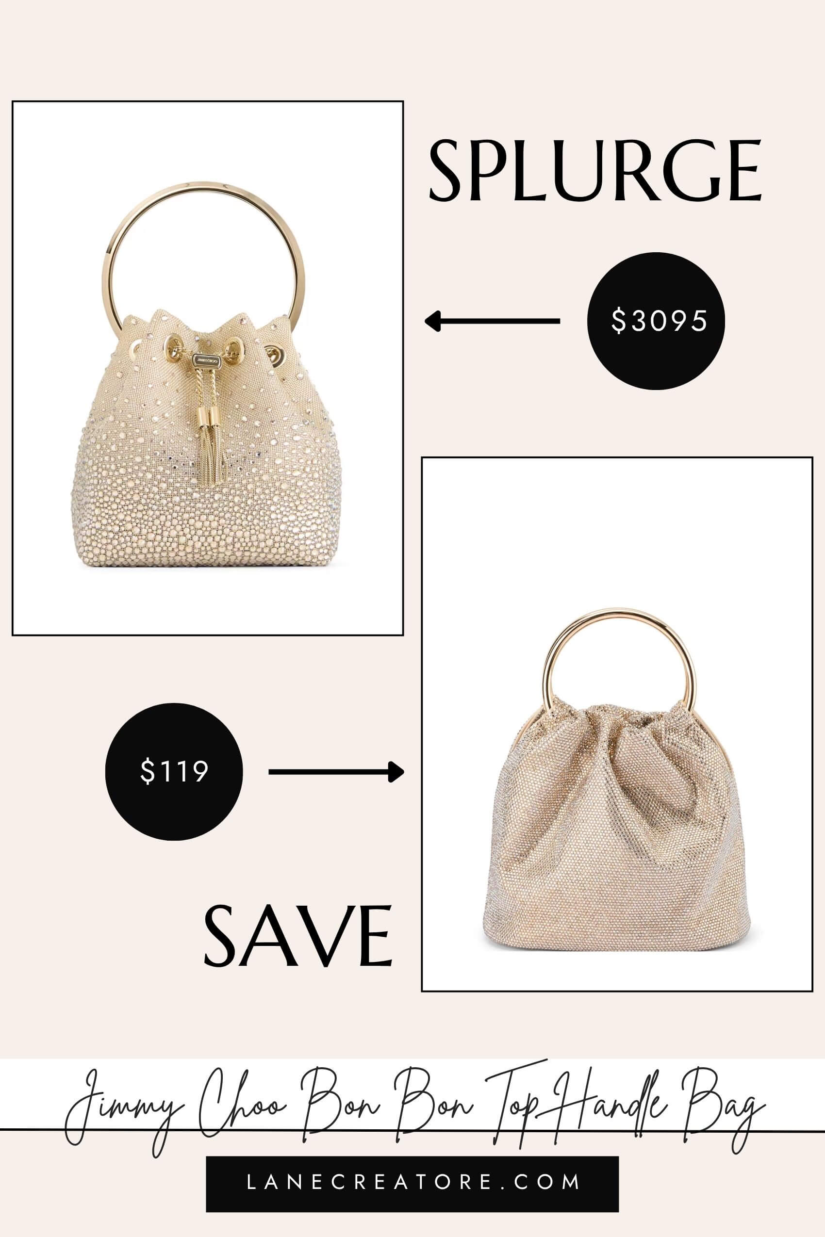 jimmy choo top handle bon bon dupe