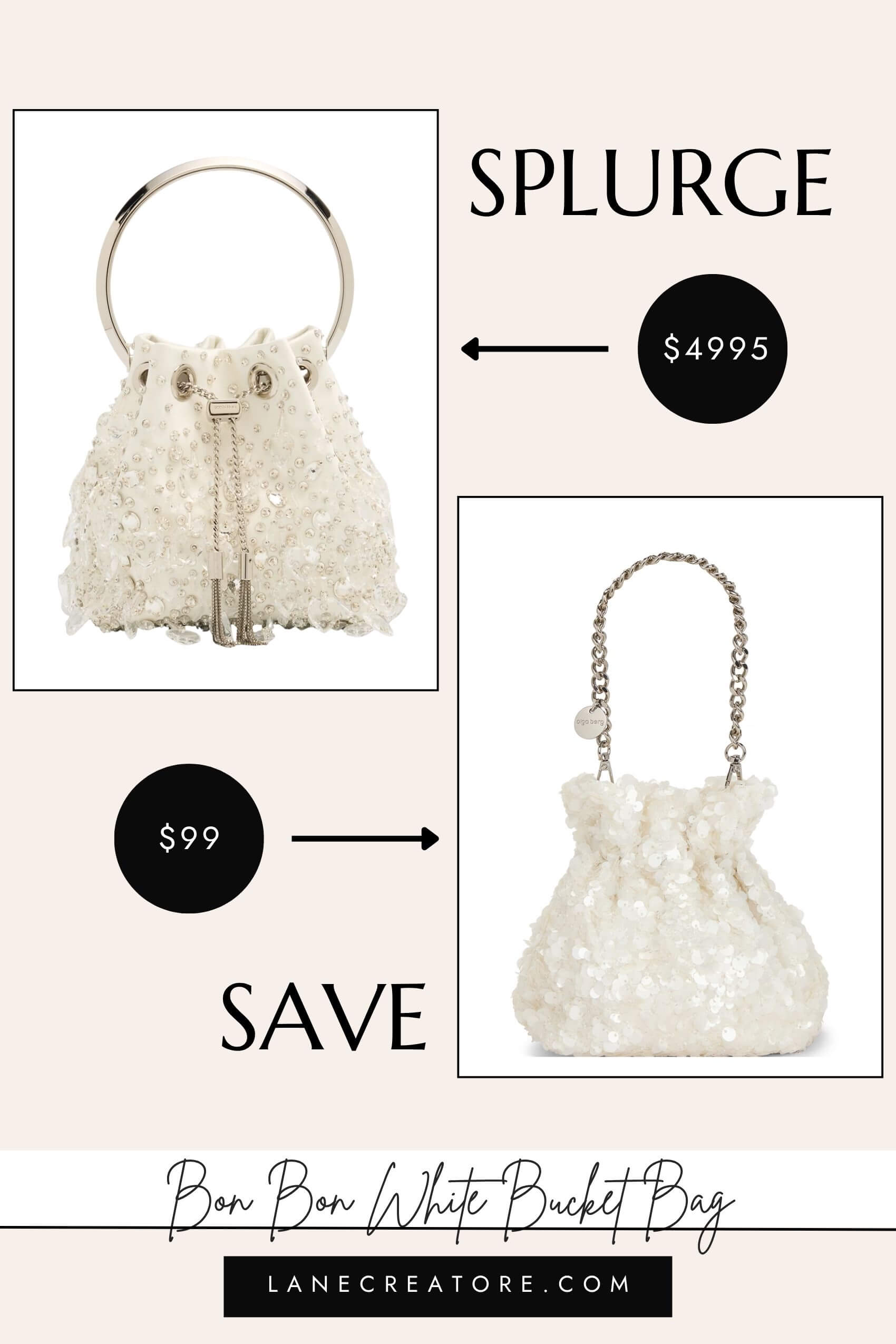 jimmy choo white sequin bon bon dupe