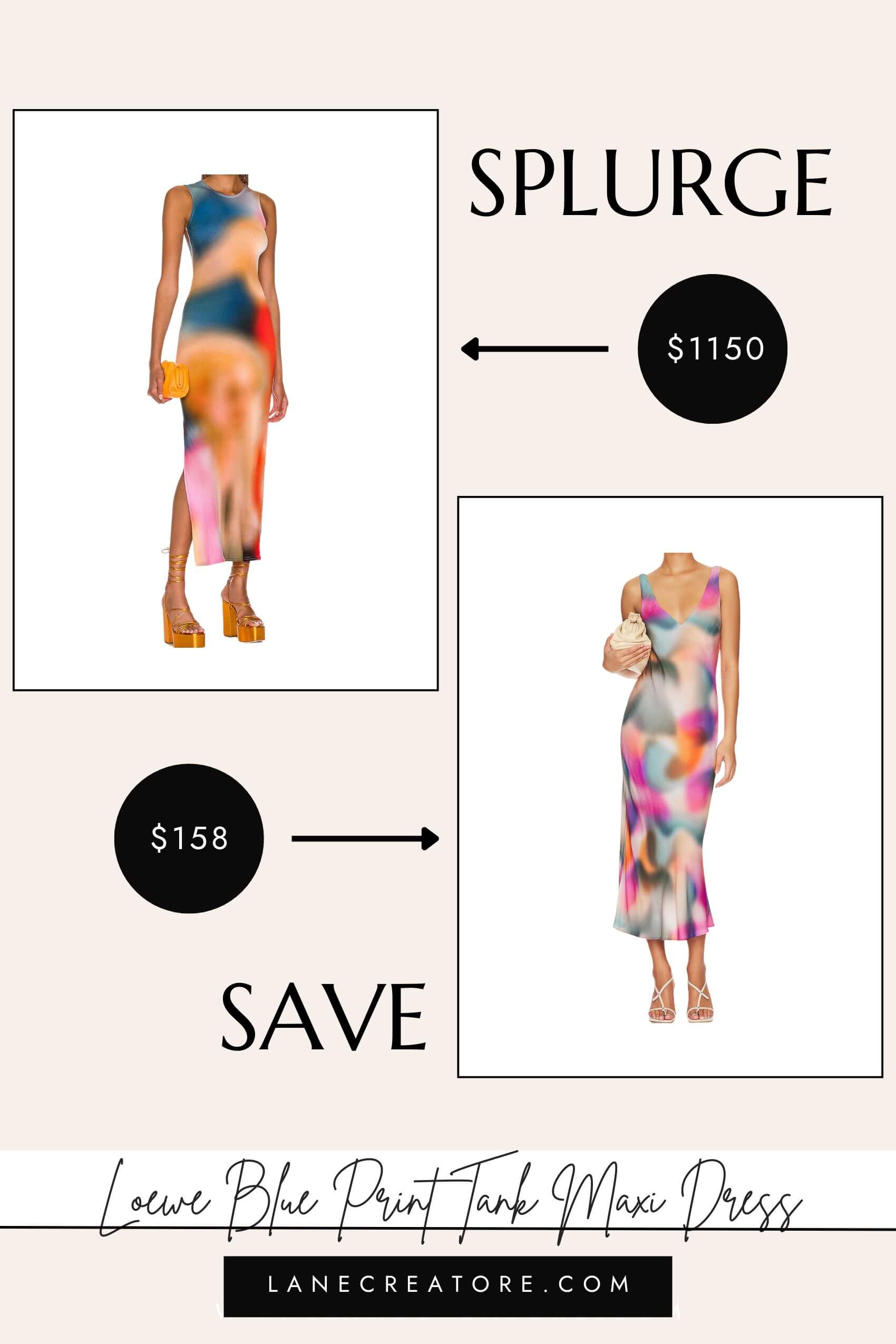 loewe tie dye dress