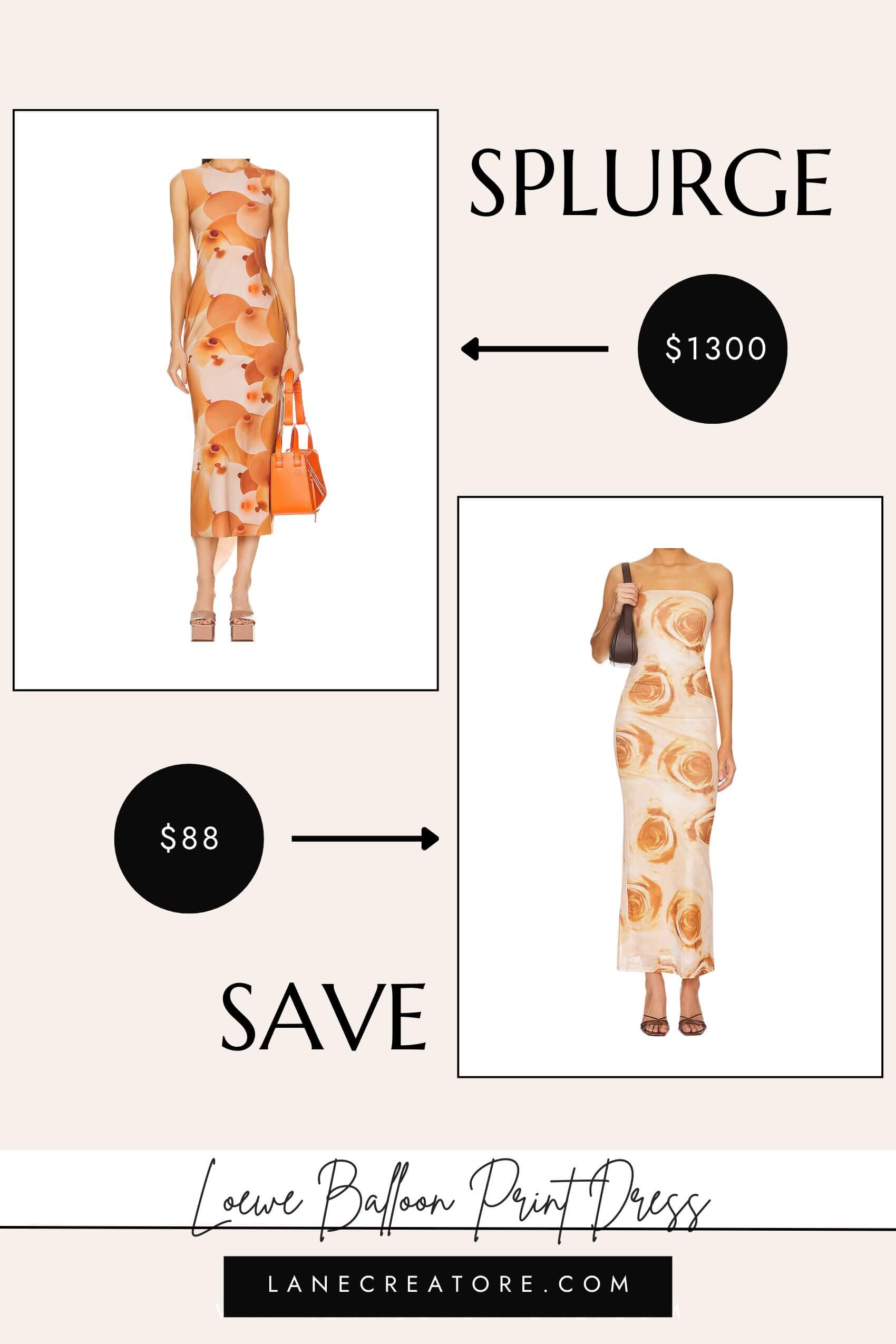 loewe balloon dress dupe