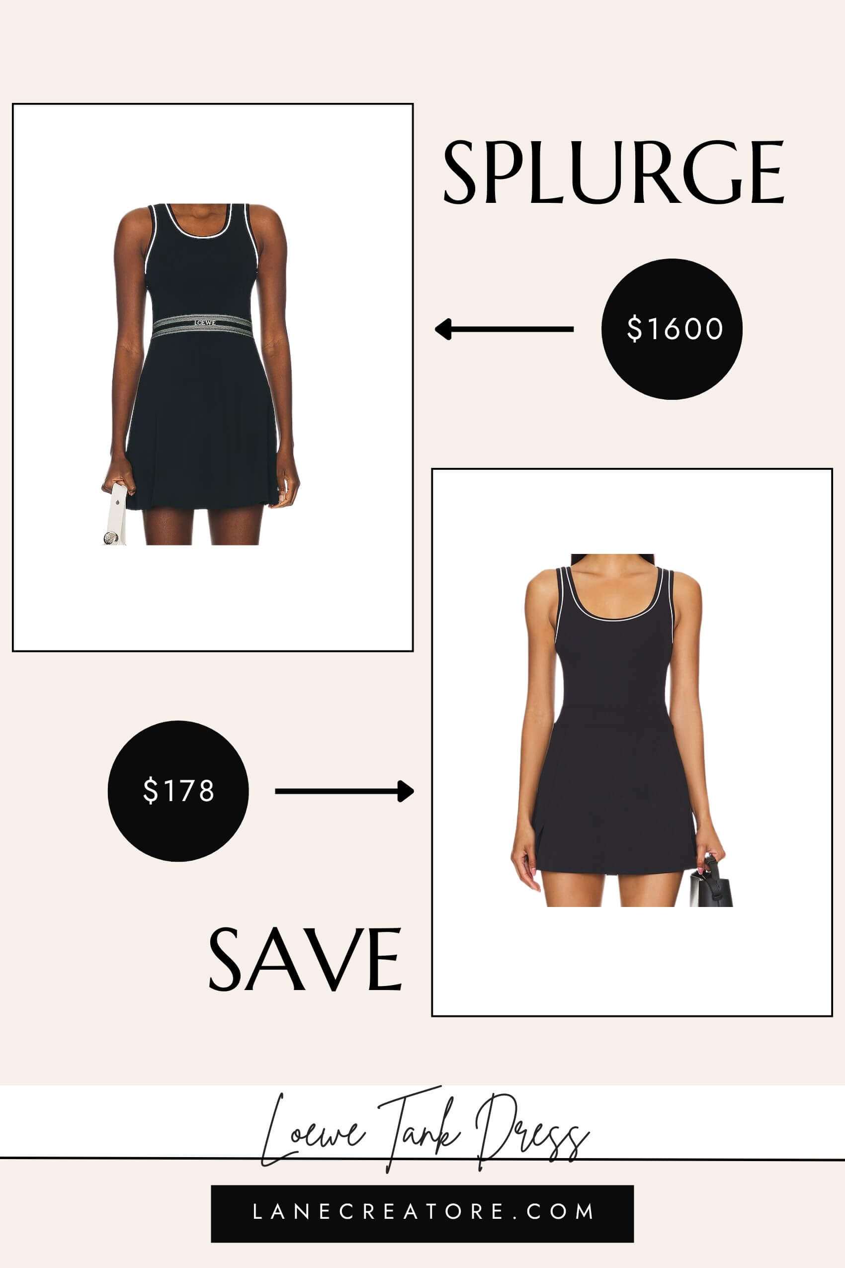 loewe tank dress dupe