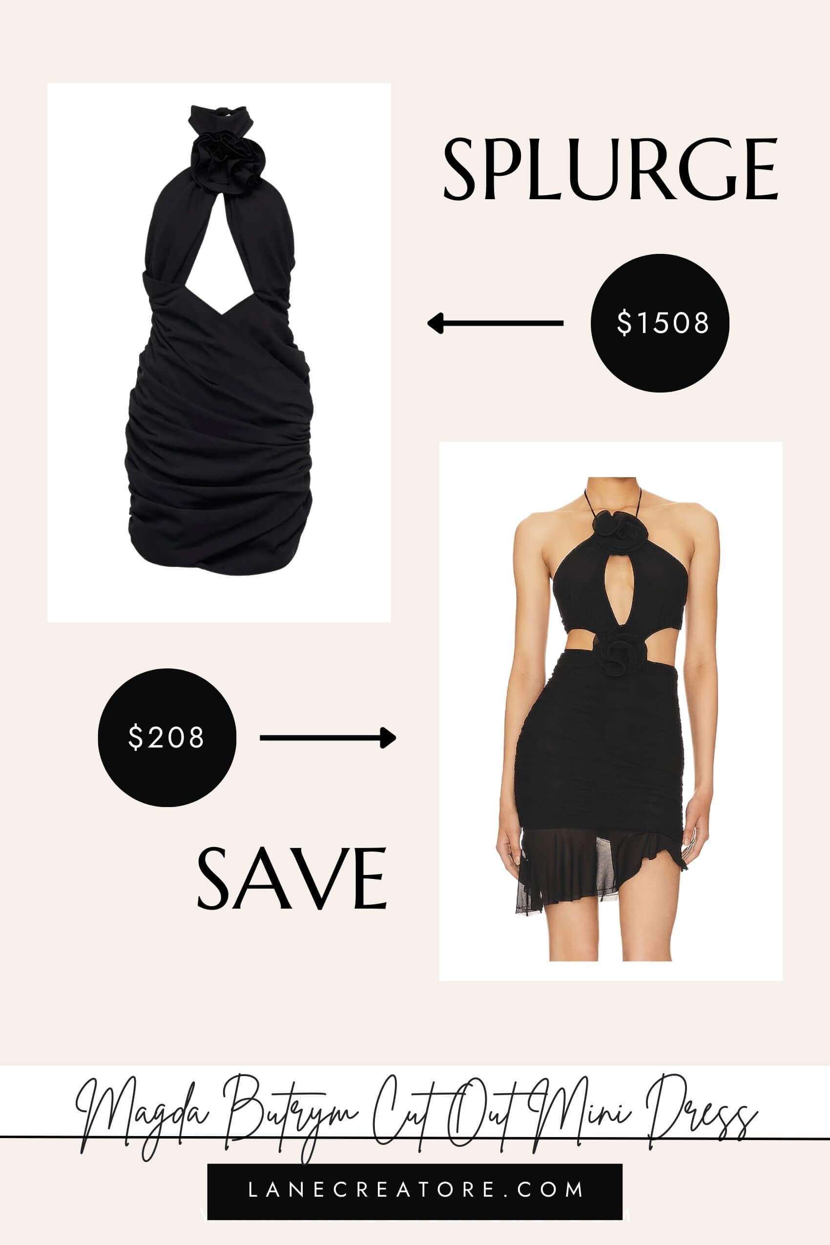 magda butrym dress dupes, magda butrym black dress dupe