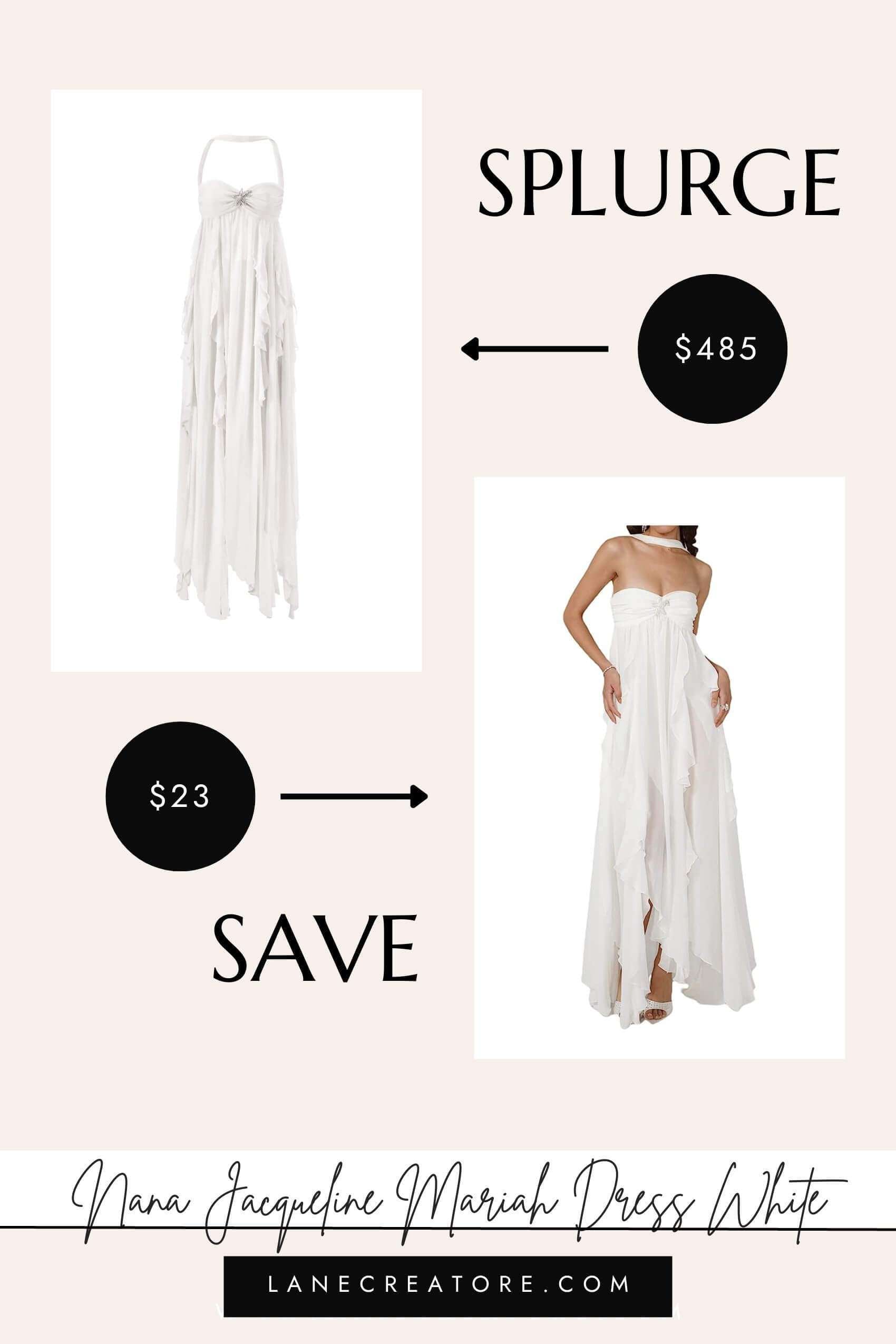 nana jacqueline Mariah dress dupe, nana jacqueline dupe