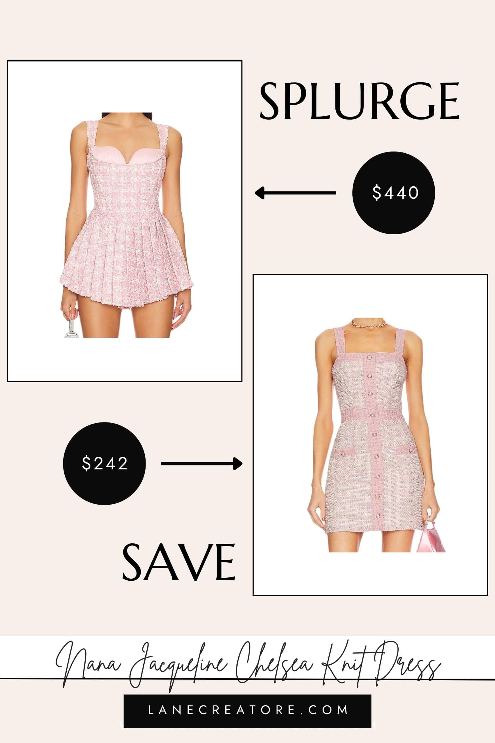 nana jacqueline tweed dress dupe