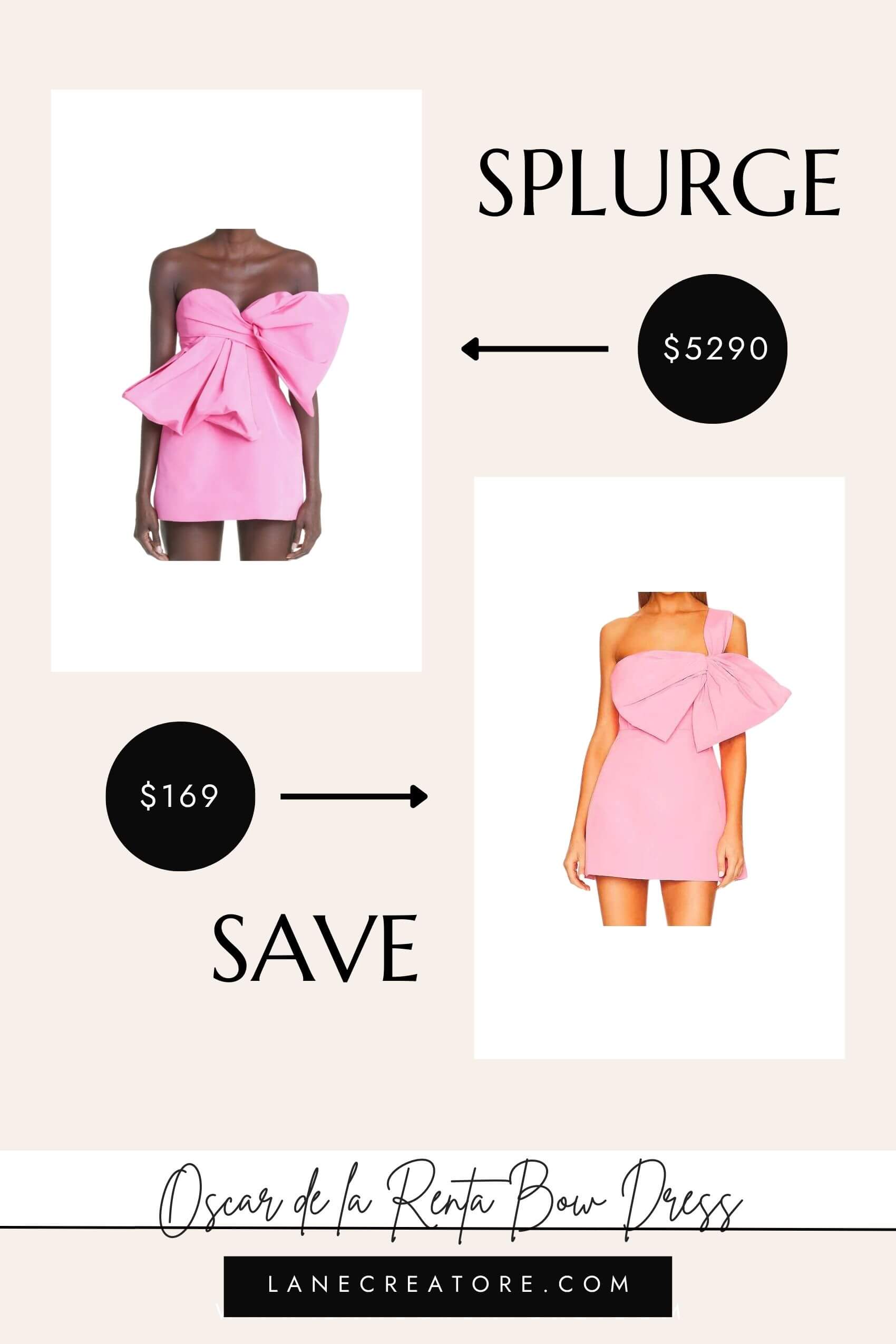 oscar de la renta dupe dress