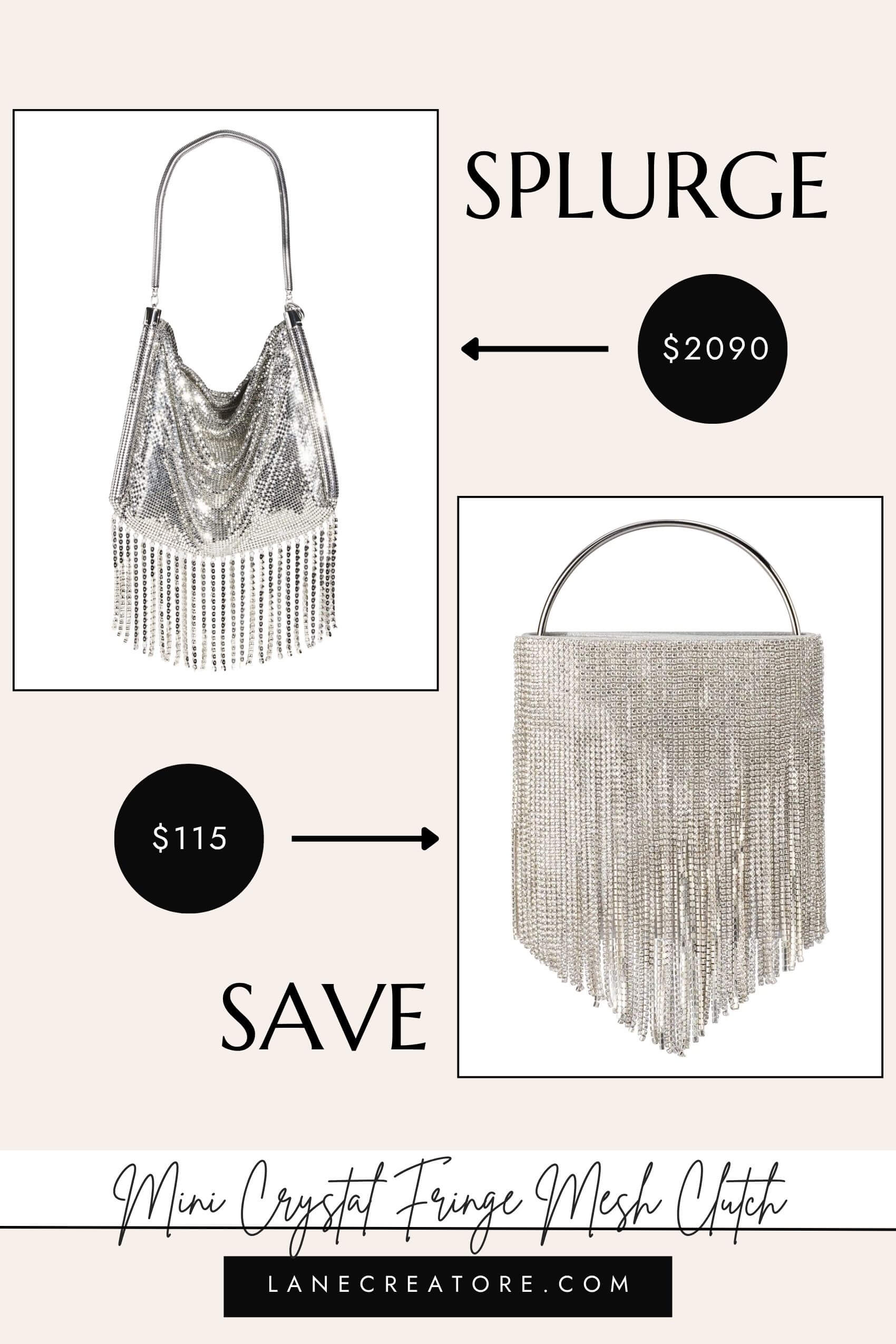 paco rabanne fringe bag dupe