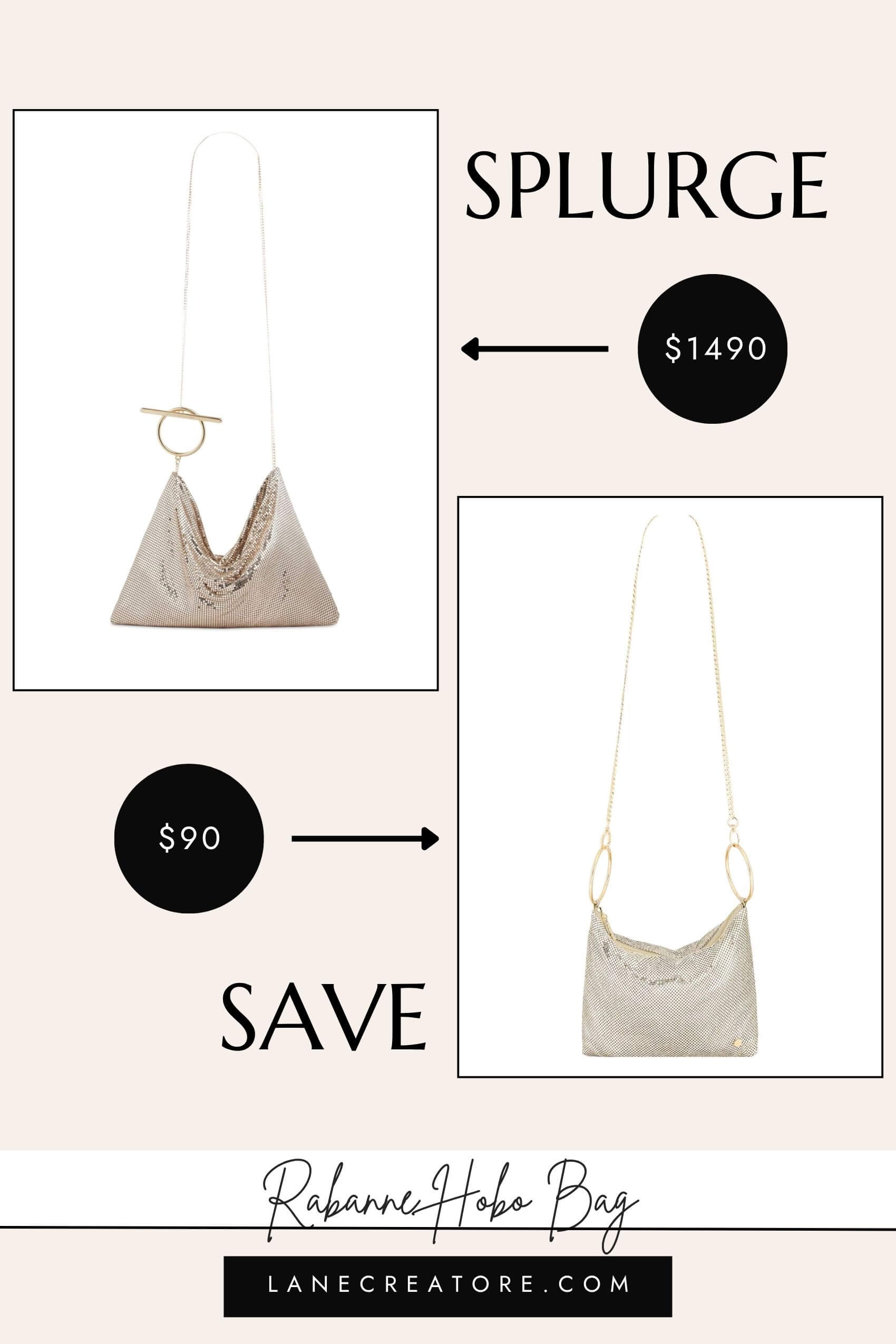 paco rabanne hobo bag dupe