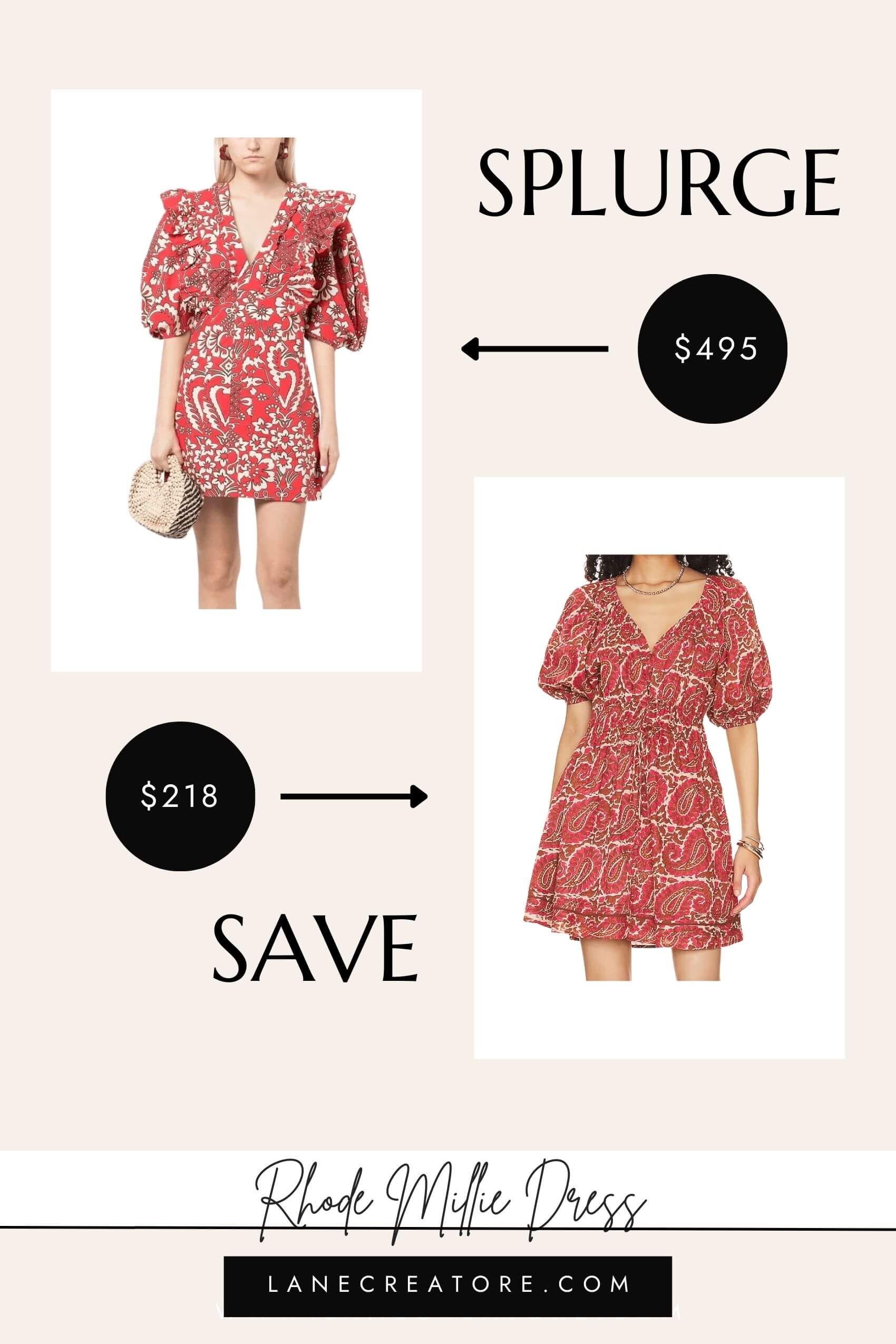 rhode mini dress dupe