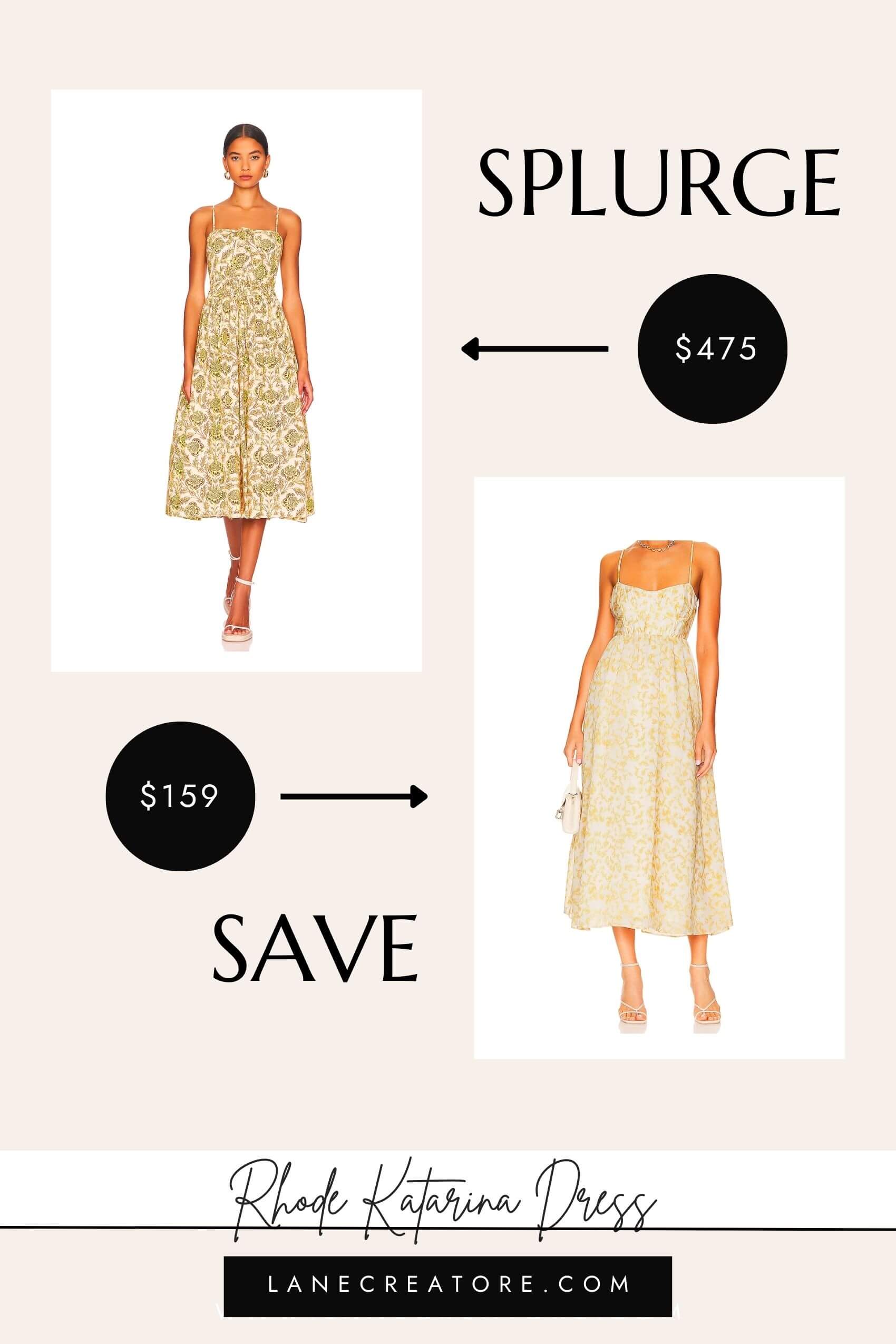 rhode midi dress dupe, rhode katrina dress dupe