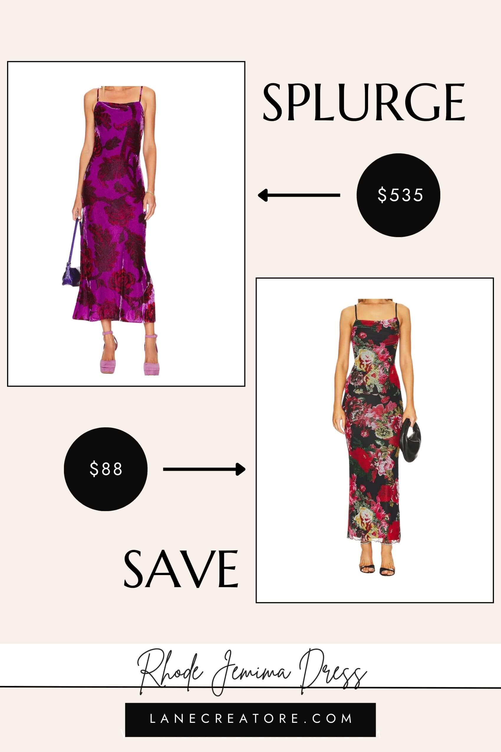 rhode jemima dress dupe