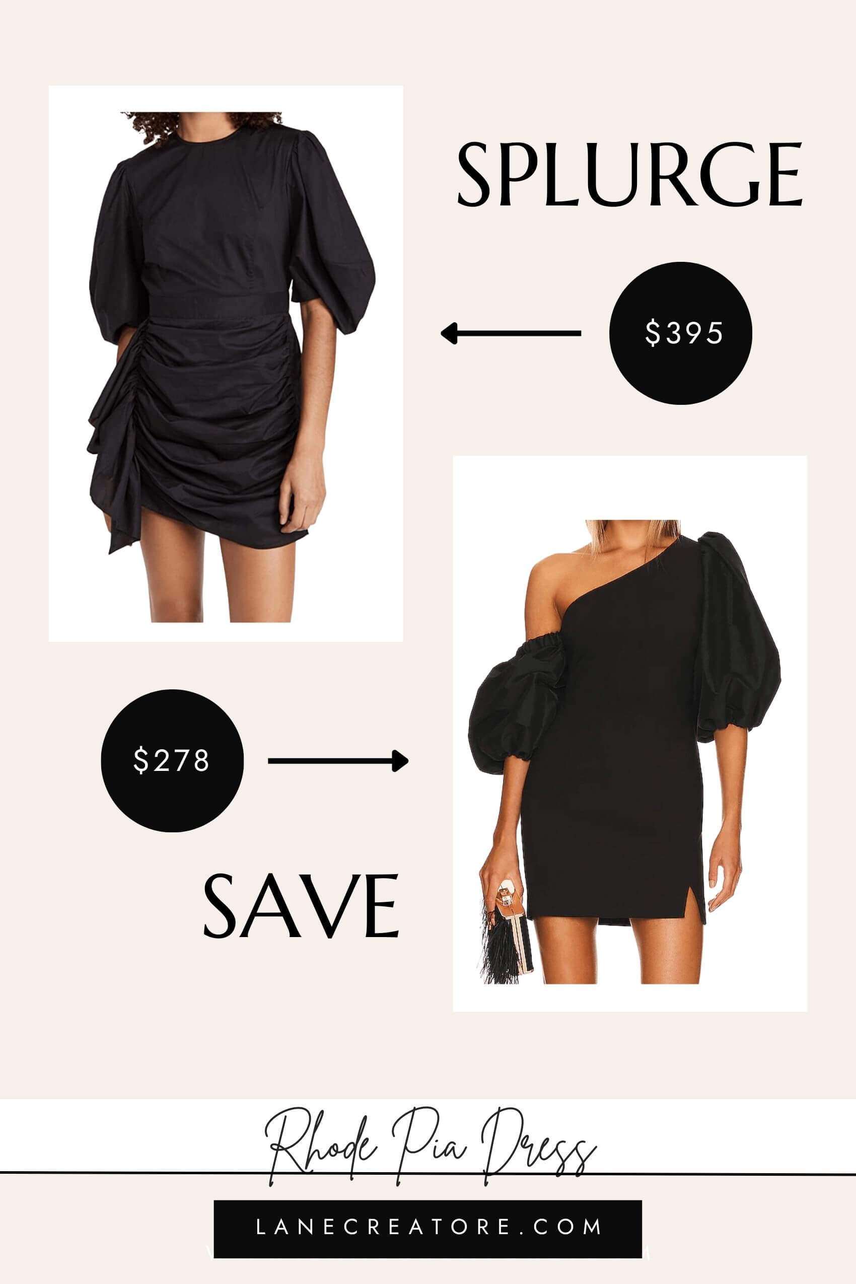 rhode pia dress dupe