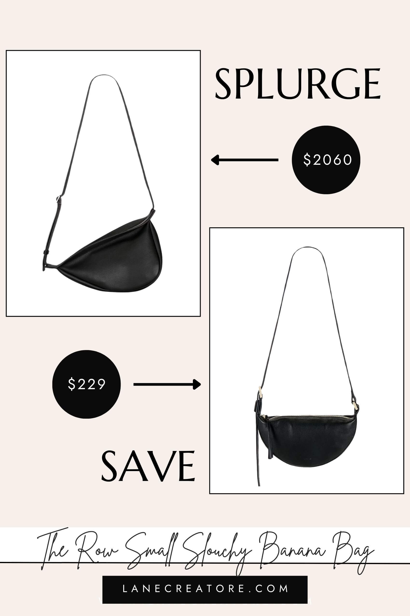 the row banana bag dupe