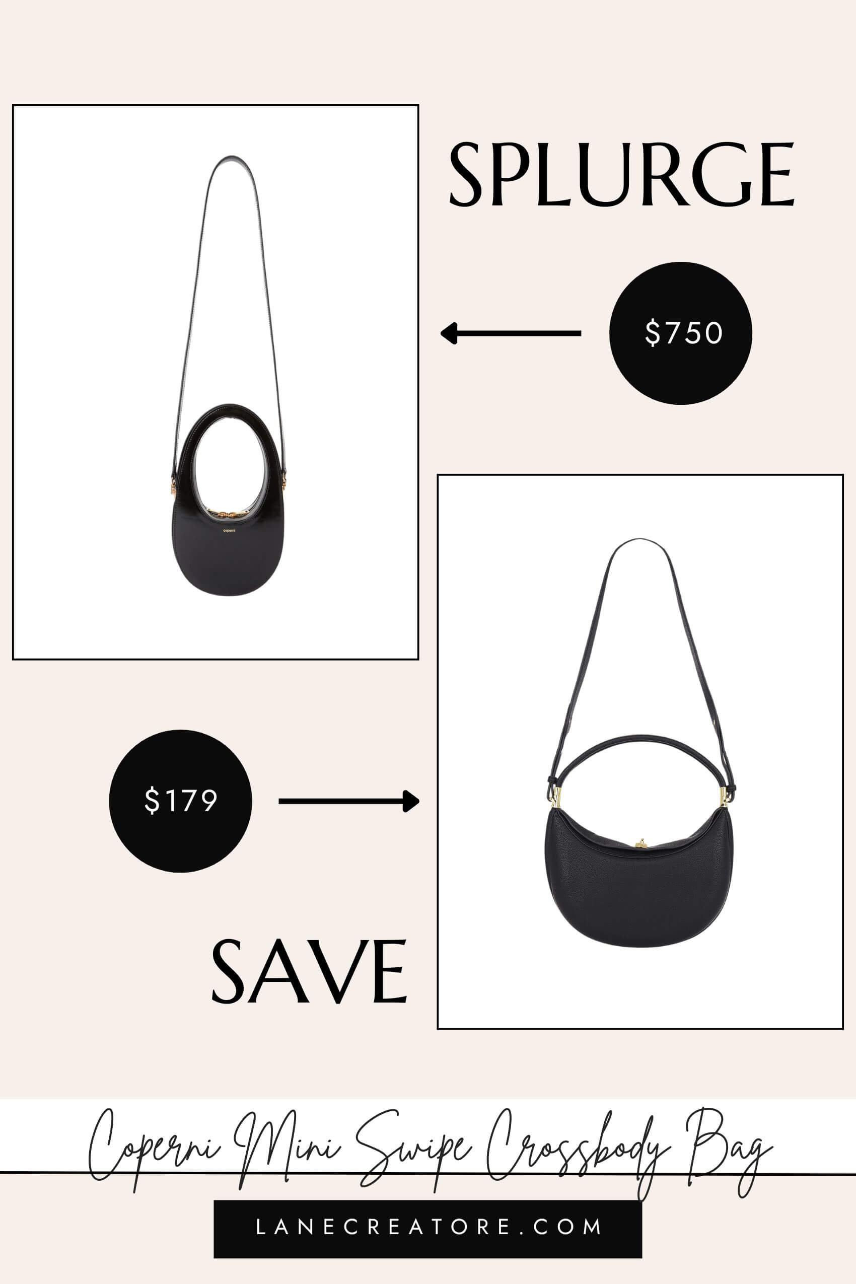 coperni mini swipe bag dupe