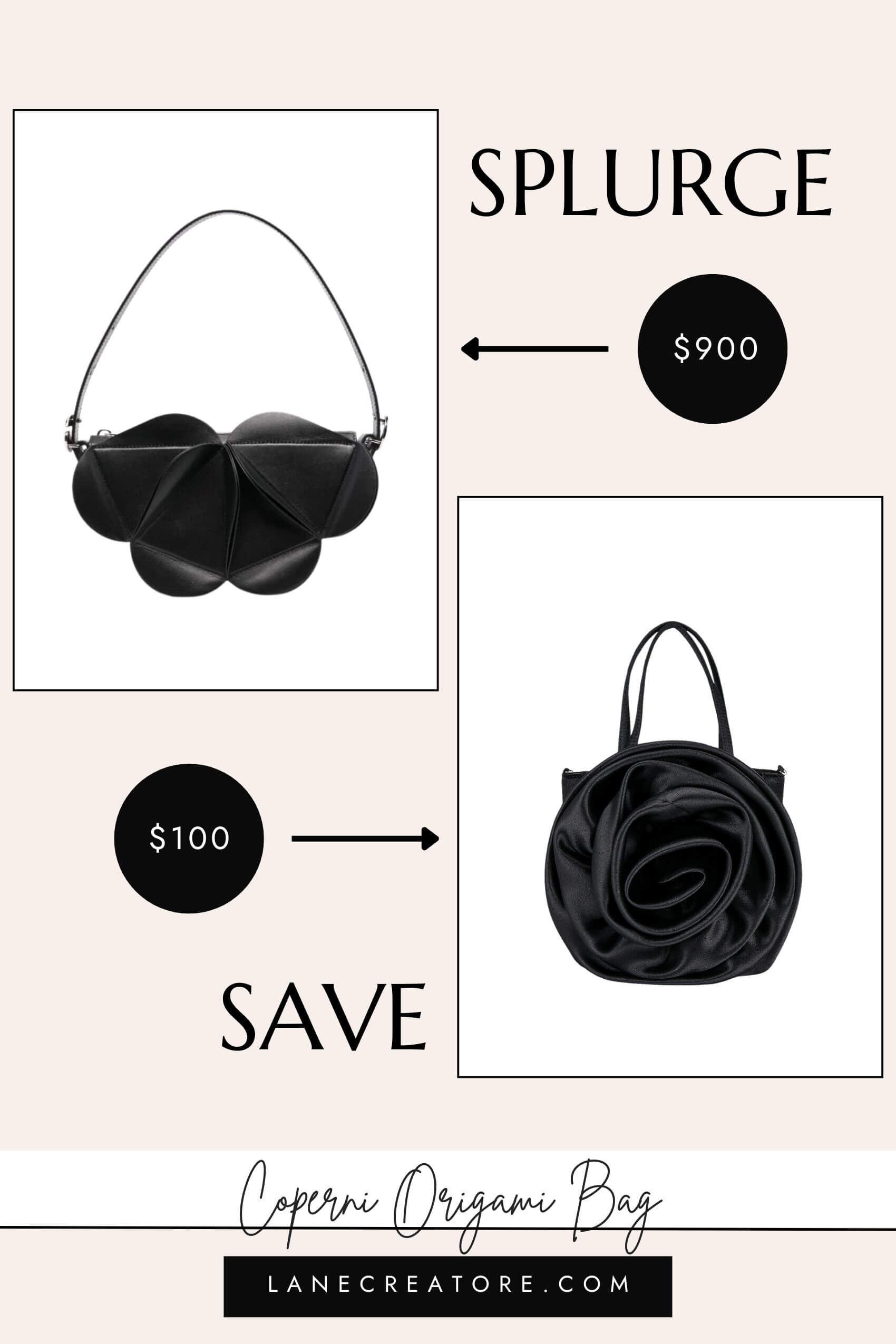 coperni origami bag dupe