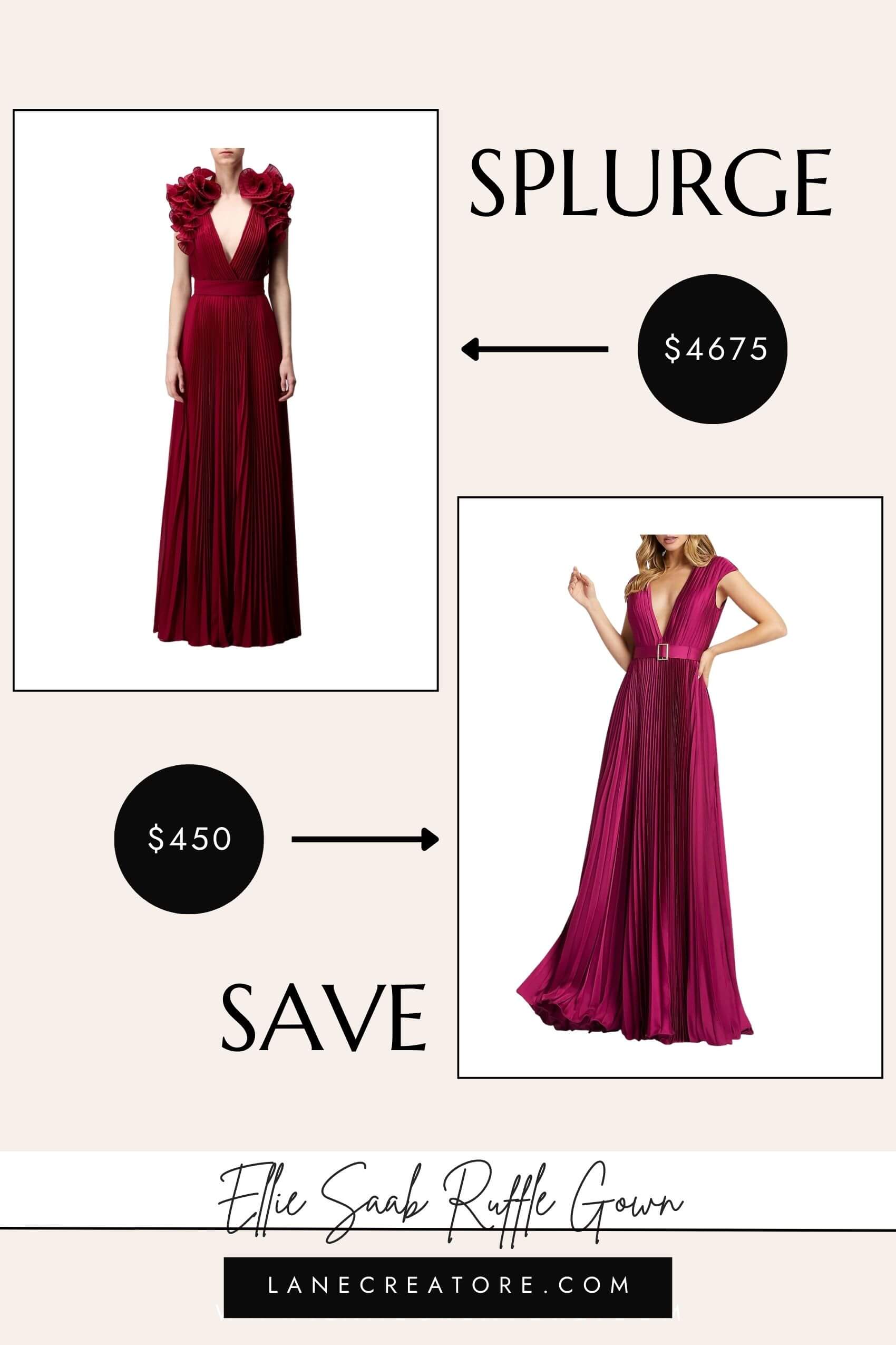 elie saab pink dress dupe