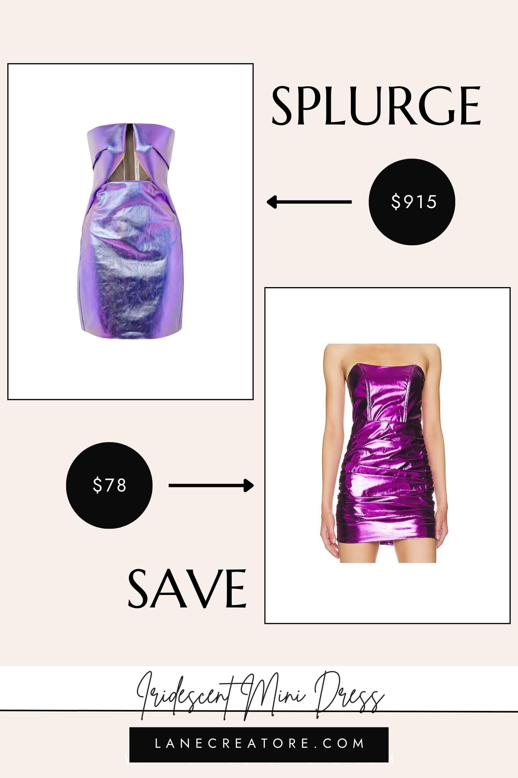 rick owens mini dress dupe
