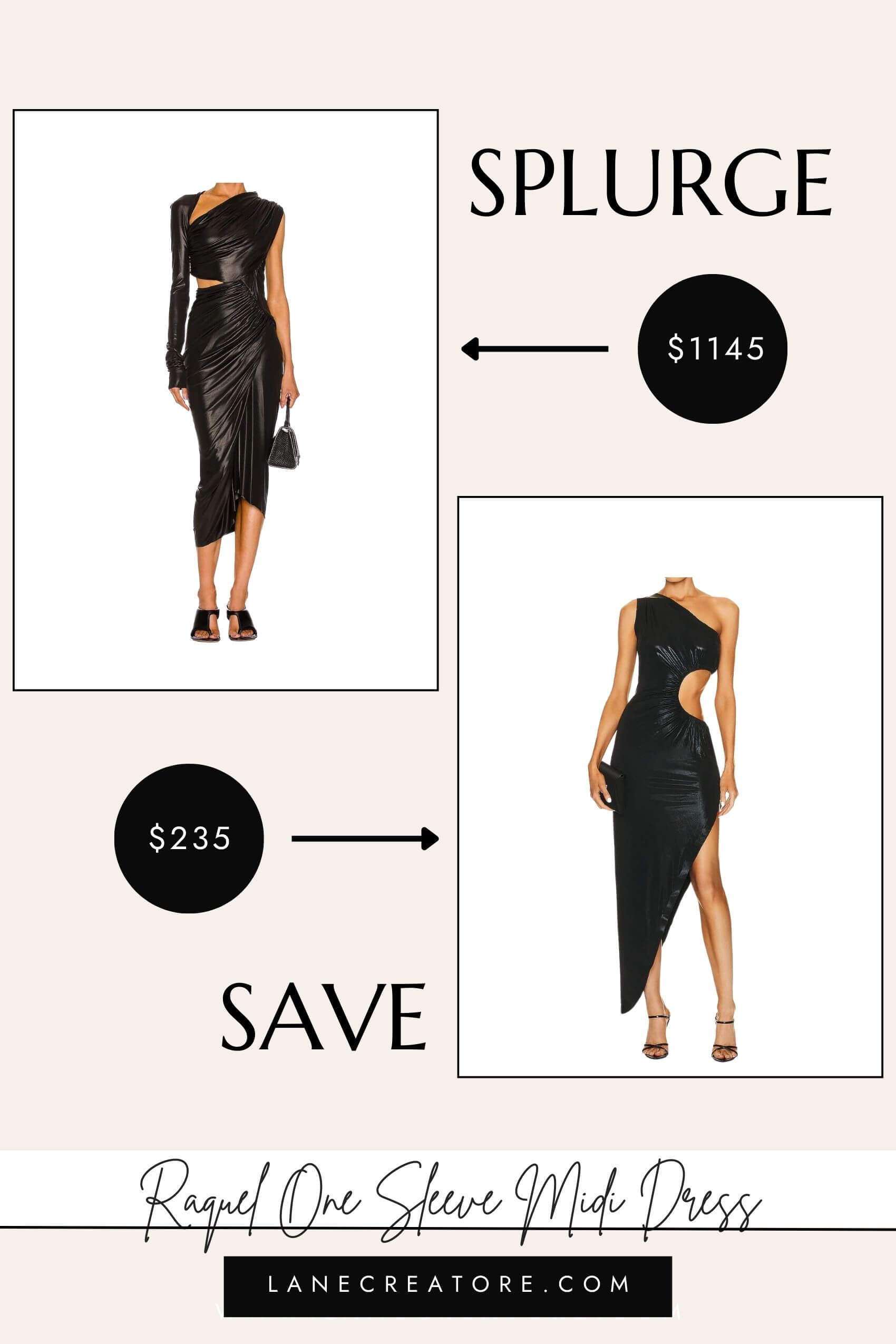 rick owens black dress dupe