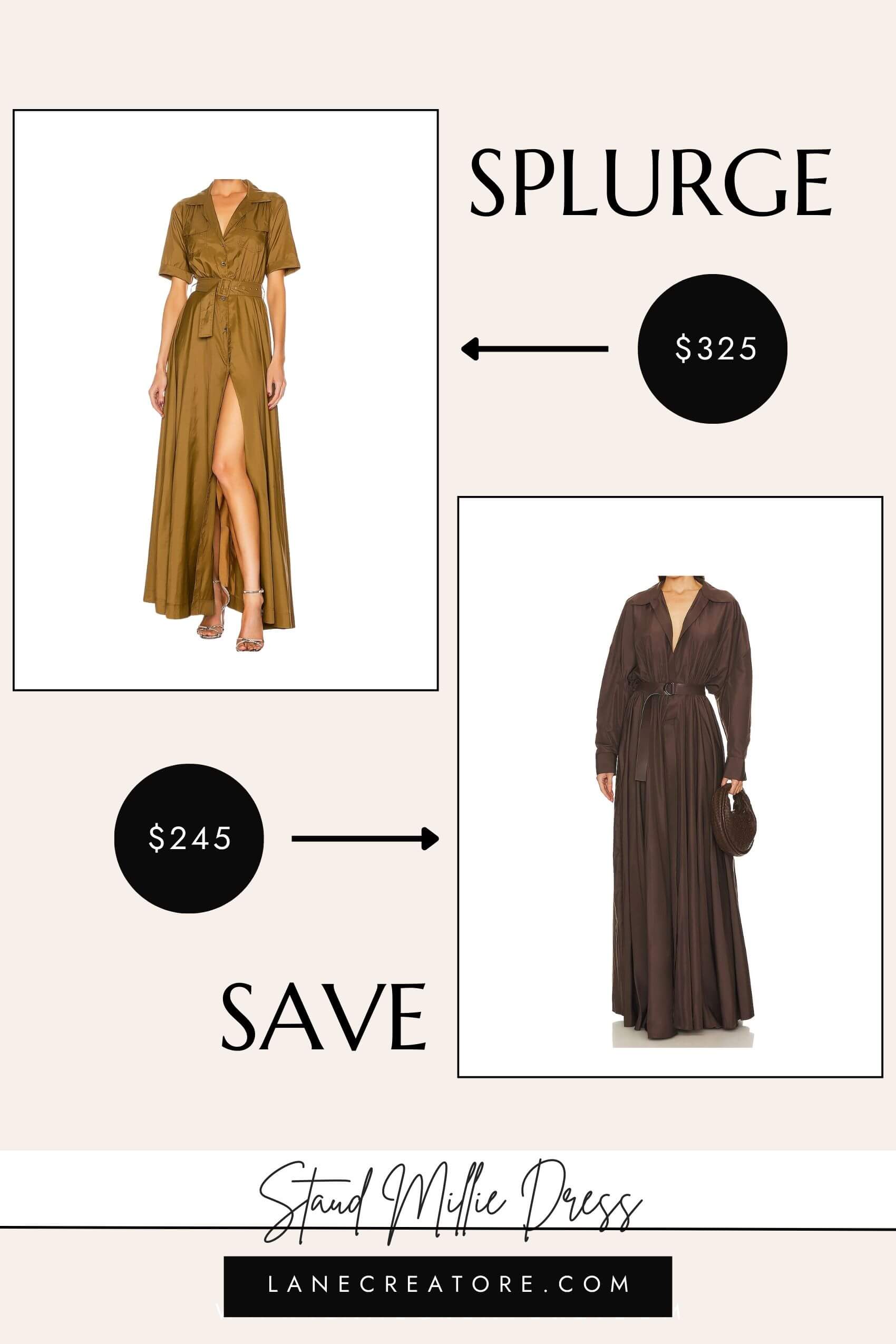 staud millie dress dupe