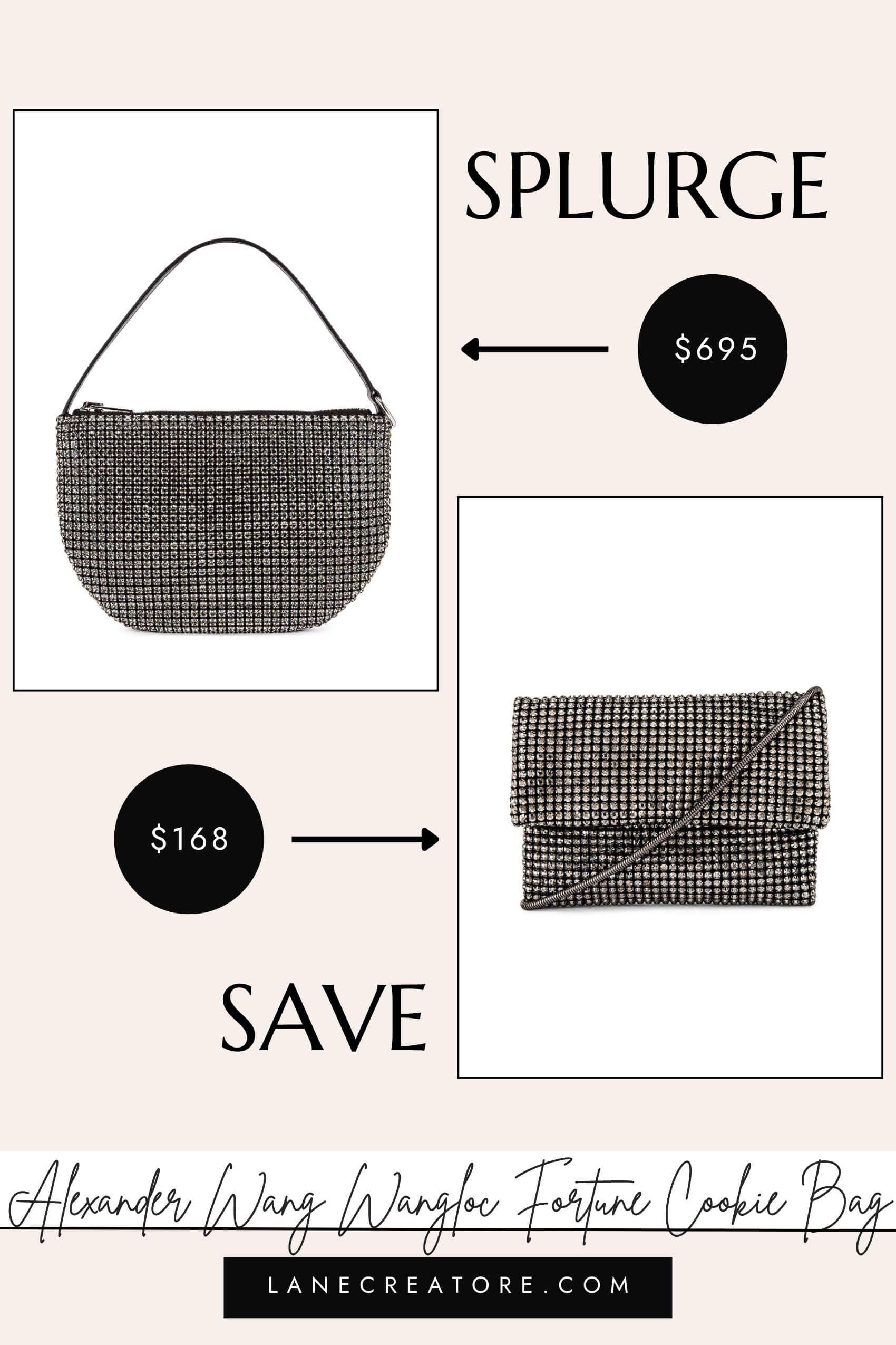 alexander wang fortune cookie bag dupe