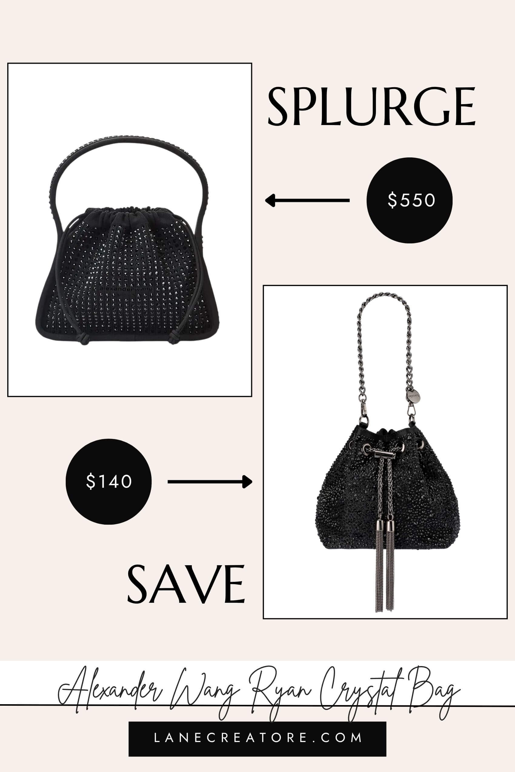alexander wang ryan crystal bag dupe
